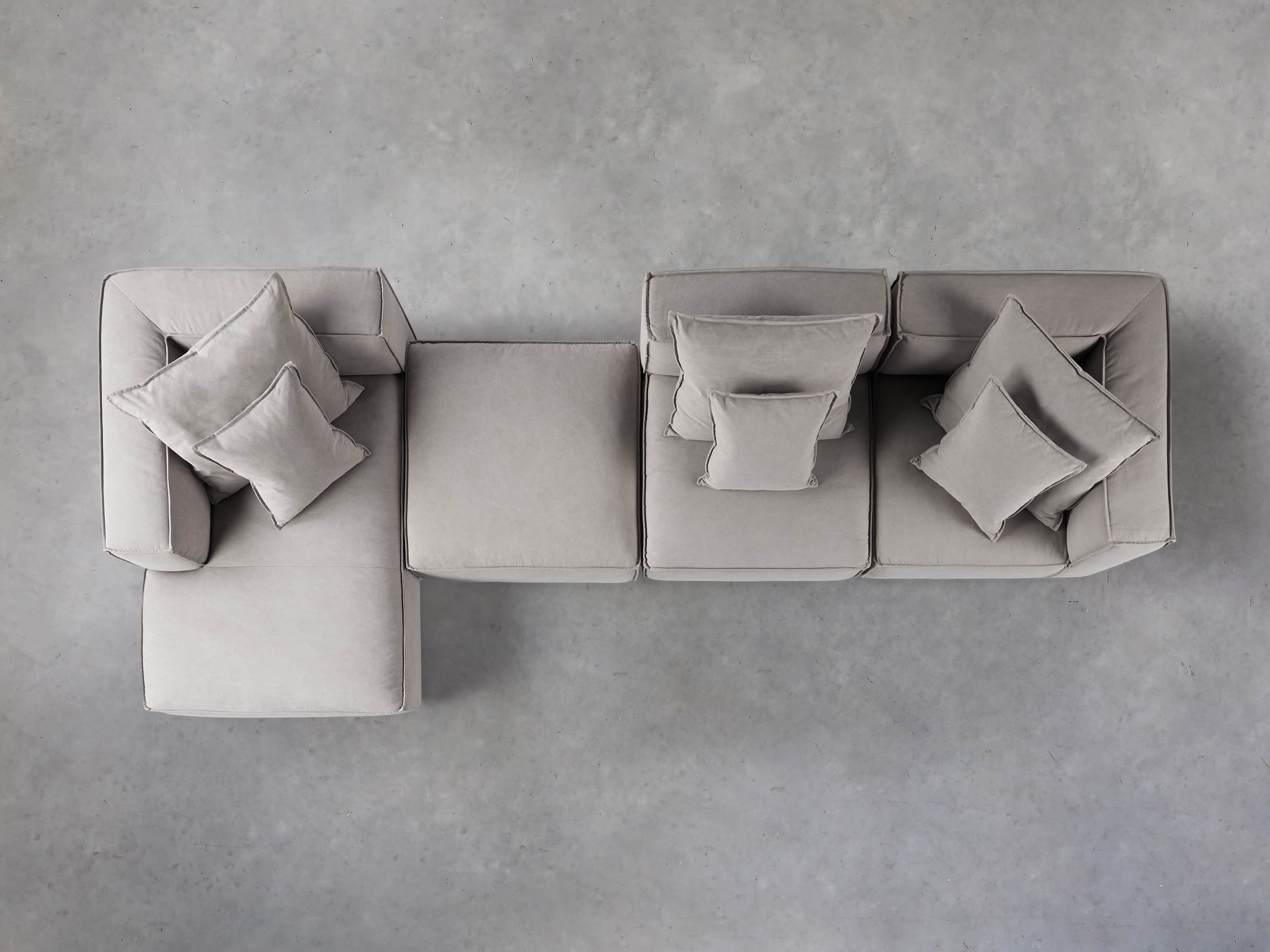 Coburn Upholstered Four Piece Sectional with Chaise, slide 4 of 6
