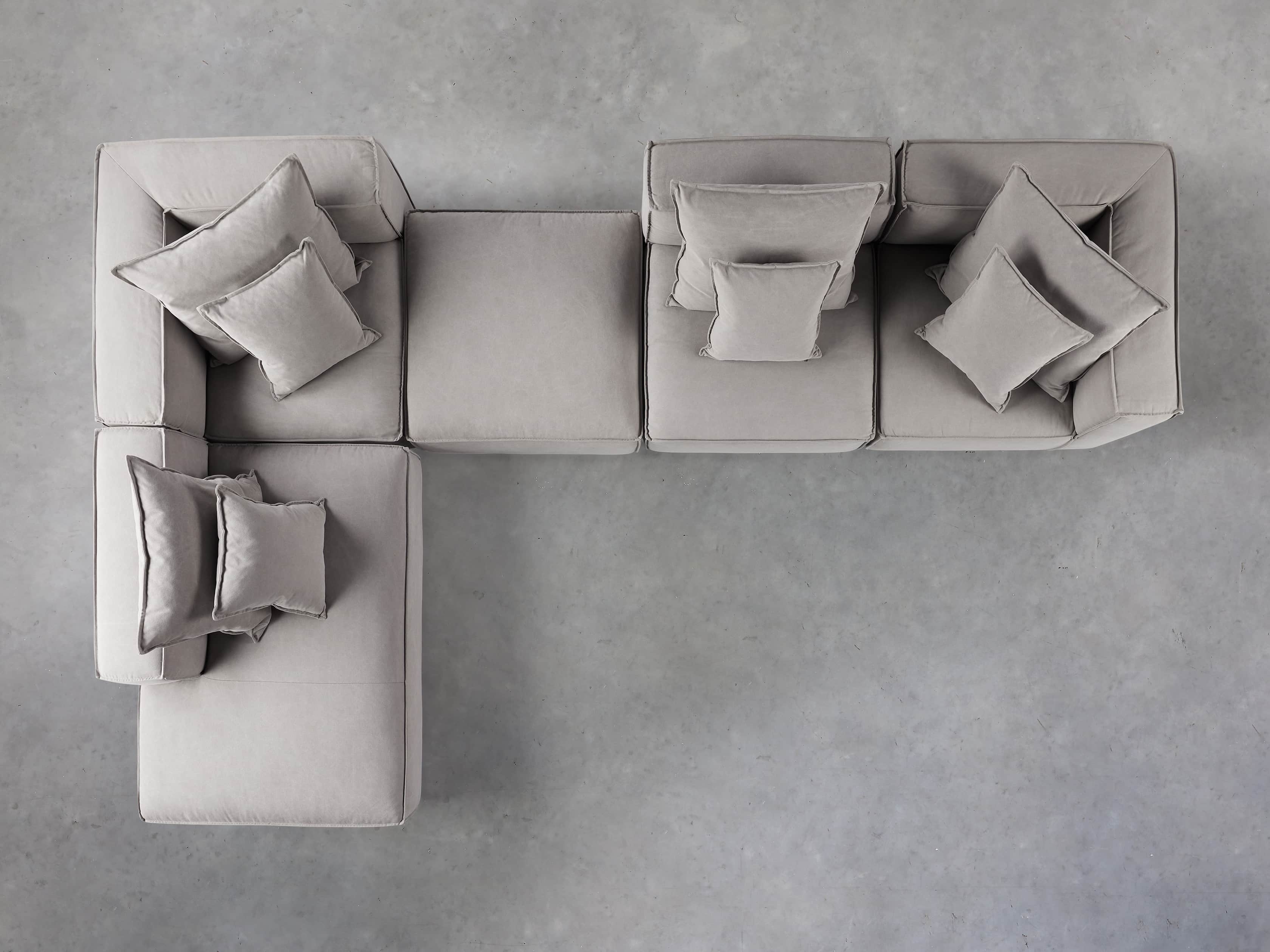 Coburn Upholstered Five Piece Bumper Sectional, slide 5 of 7