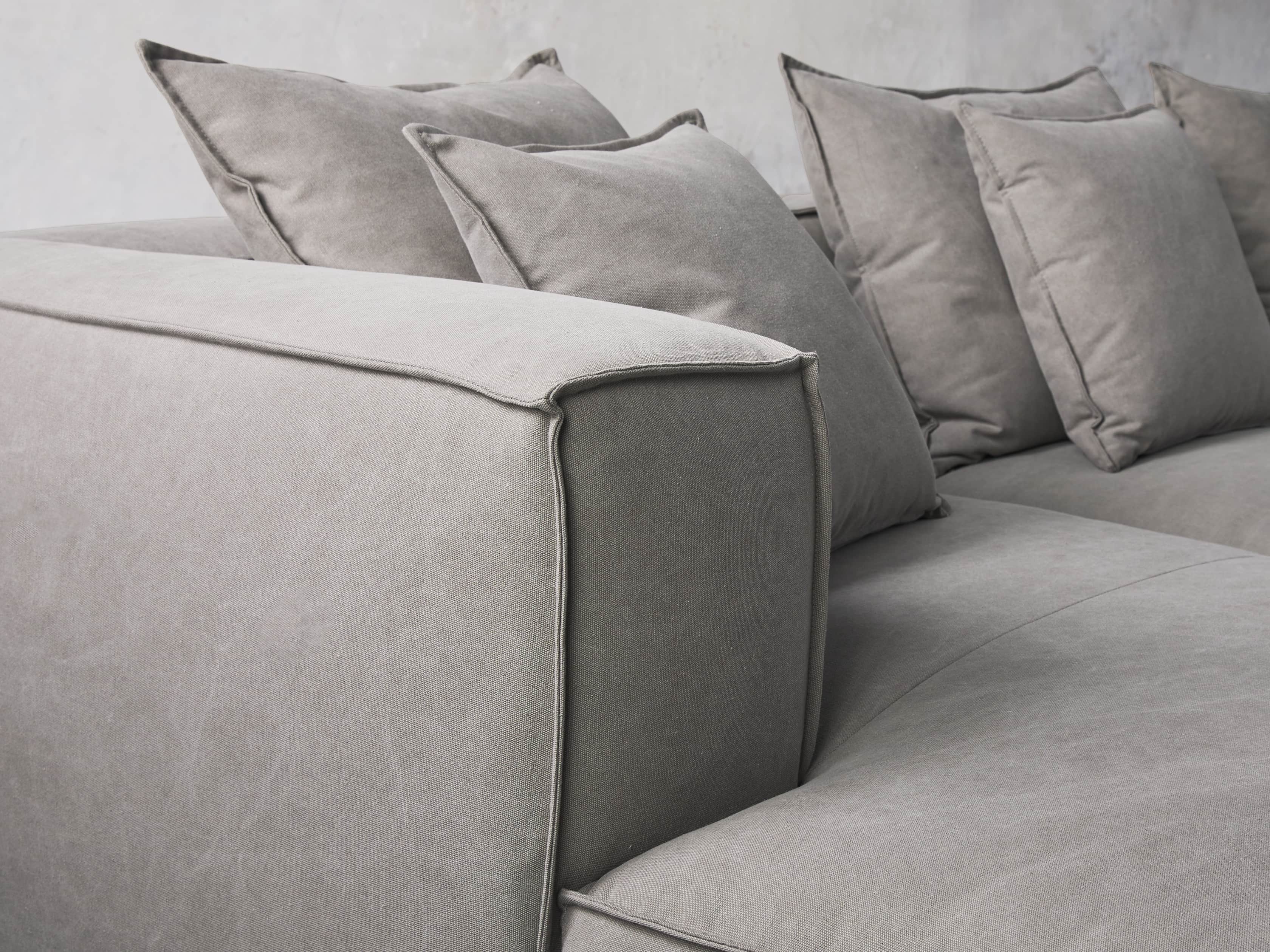Coburn Upholstered Six Piece Bumper Sectional with Chaise, slide 5 of 6