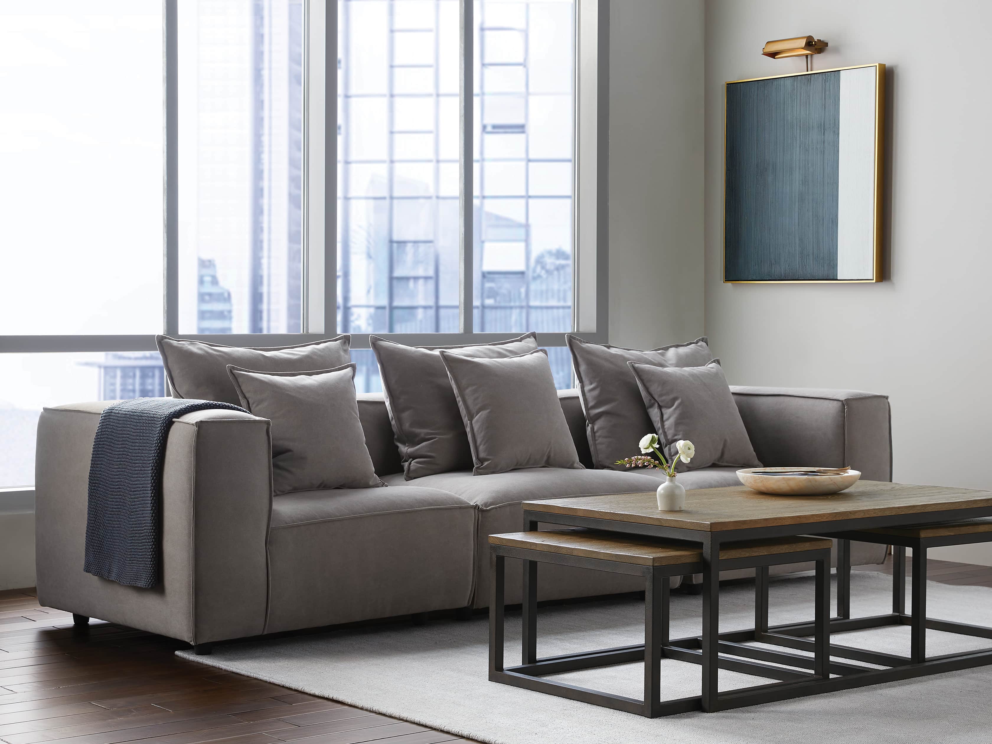 Coburn Three Piece Sectional Sofa | Arhaus