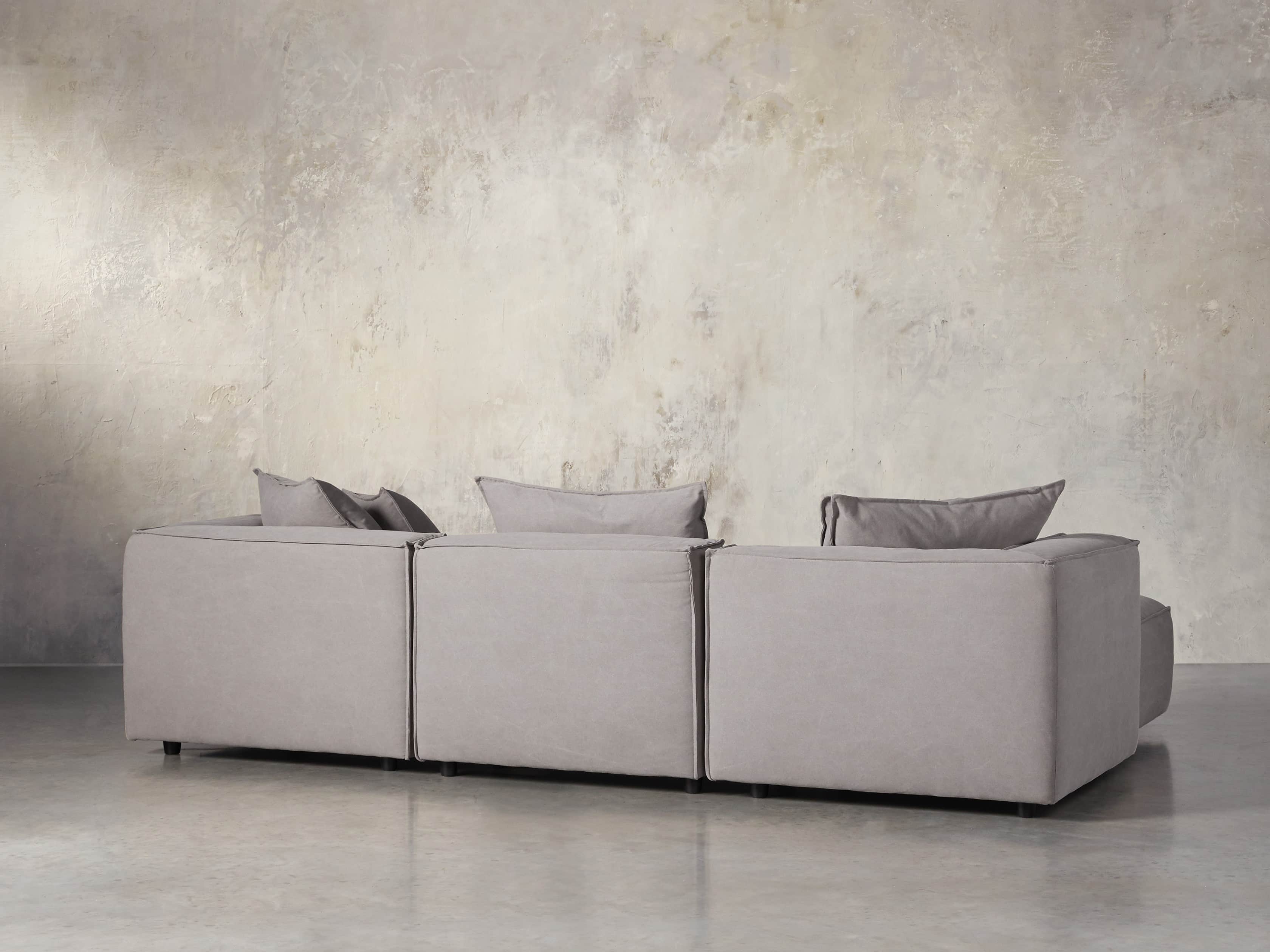 Coburn Upholstered 124" Four Piece Reverse Sectional, slide 4 of 7