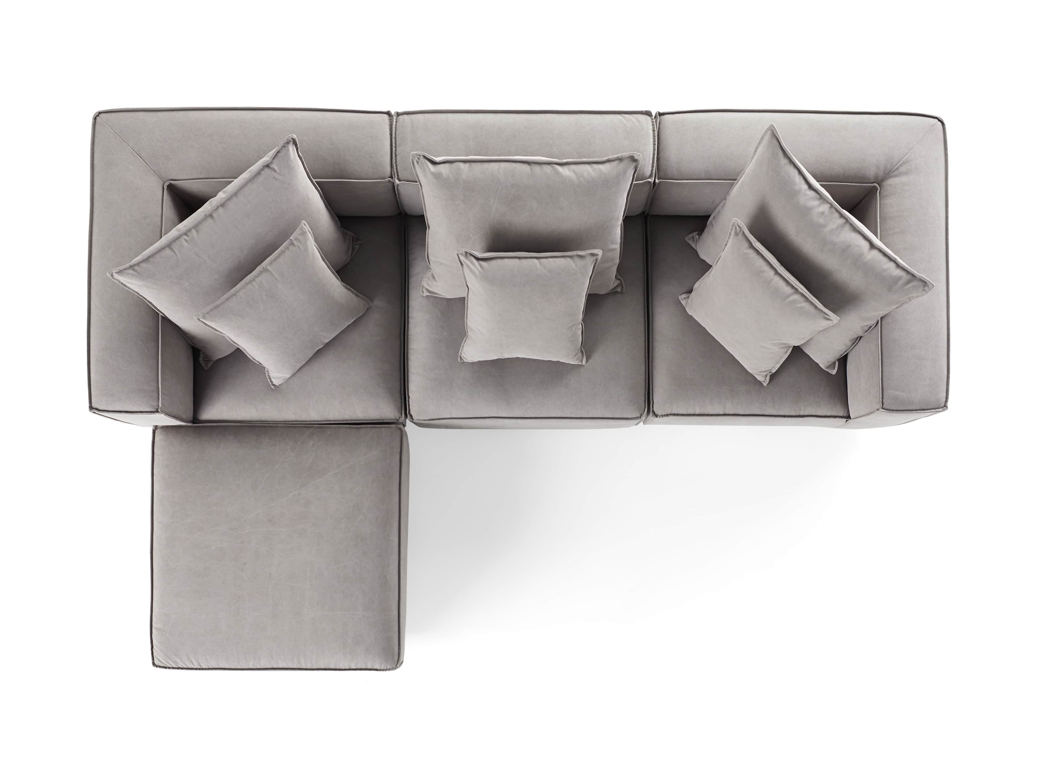 Coburn Upholstered 124" Four Piece Reverse Sectional, slide 7 of 7