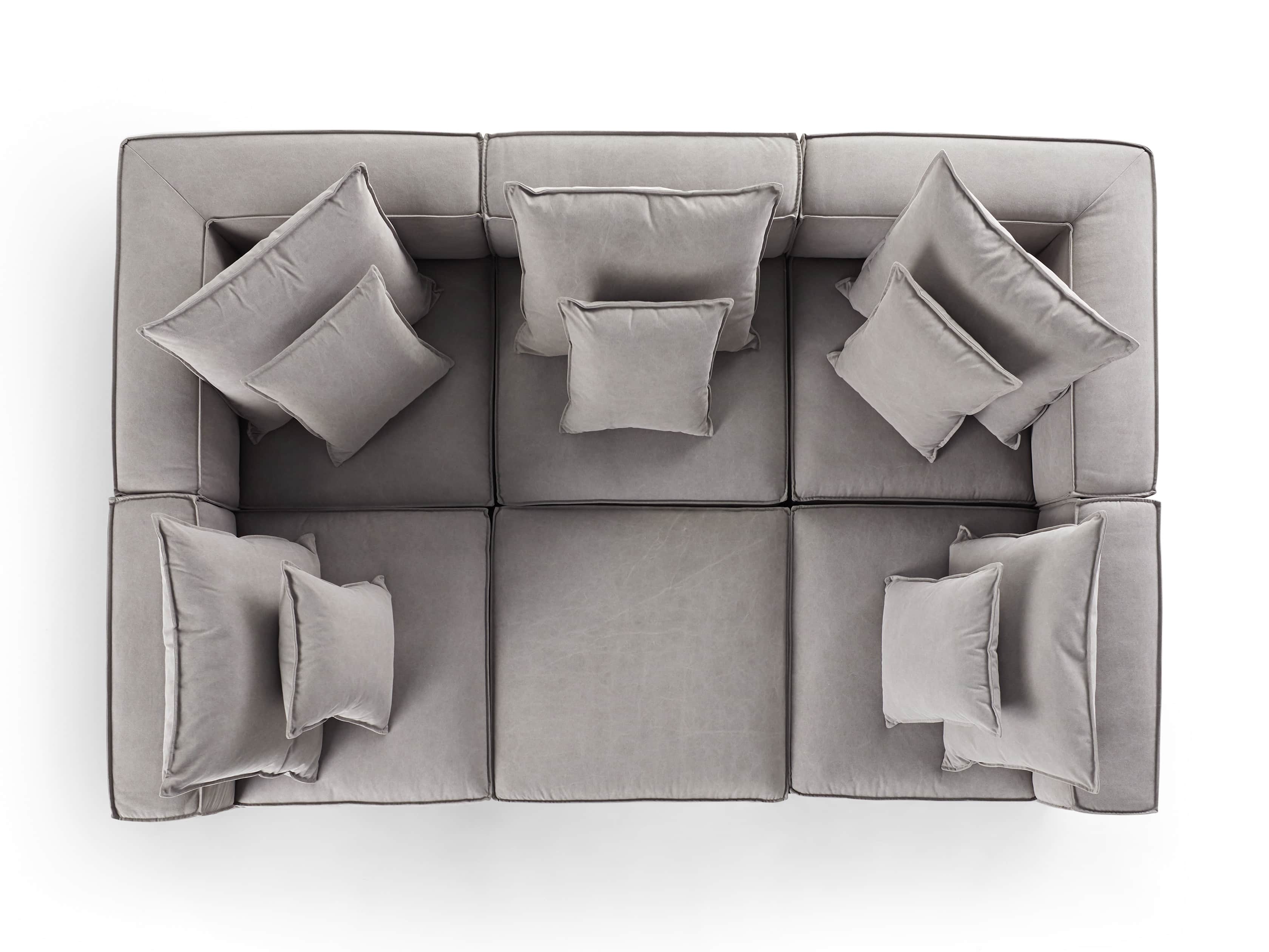 Coburn 124" Six Piece Pit Sectional