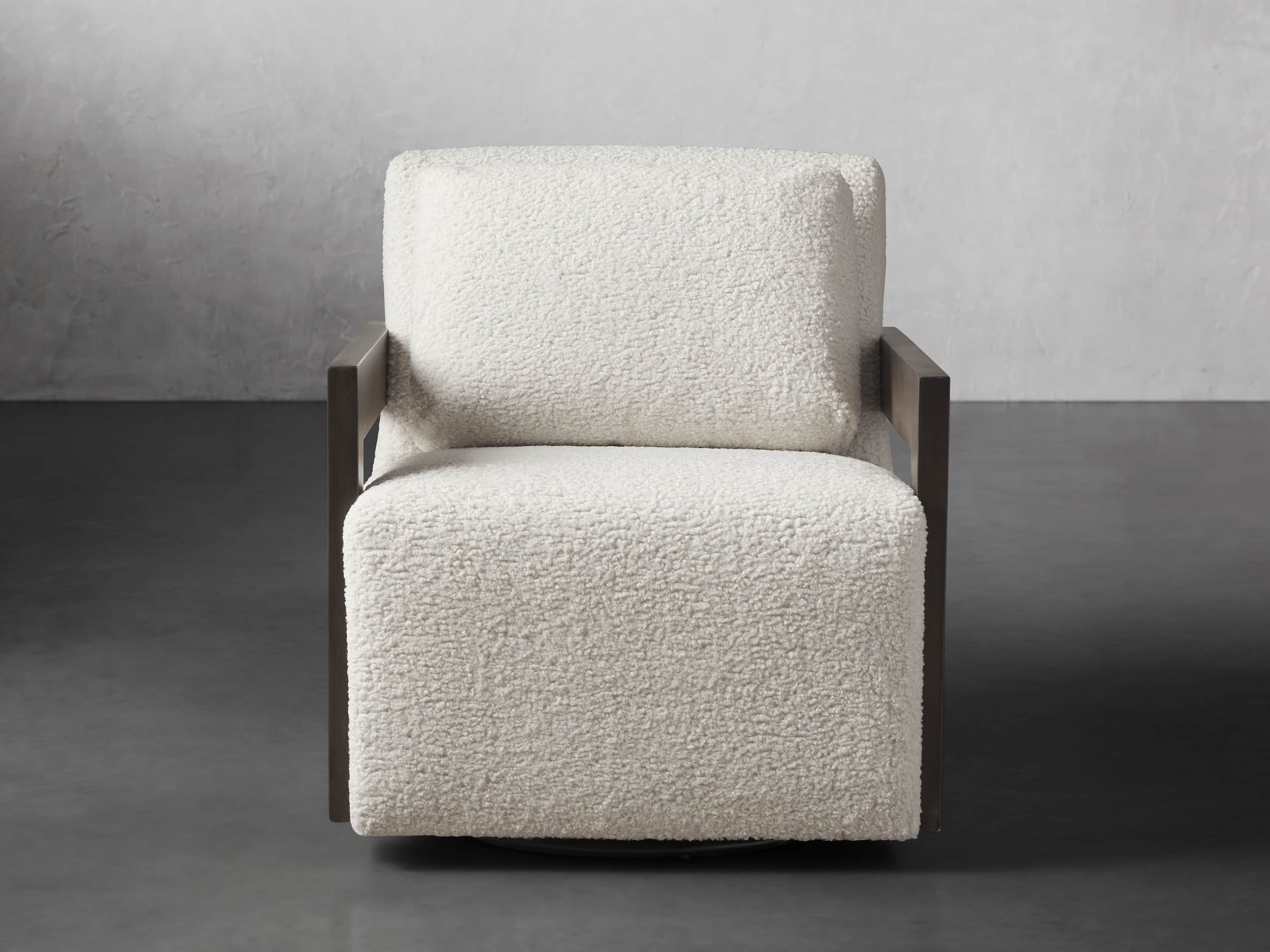 Harrison Upholstered 30" Swivel Chair, slide 2 of 8