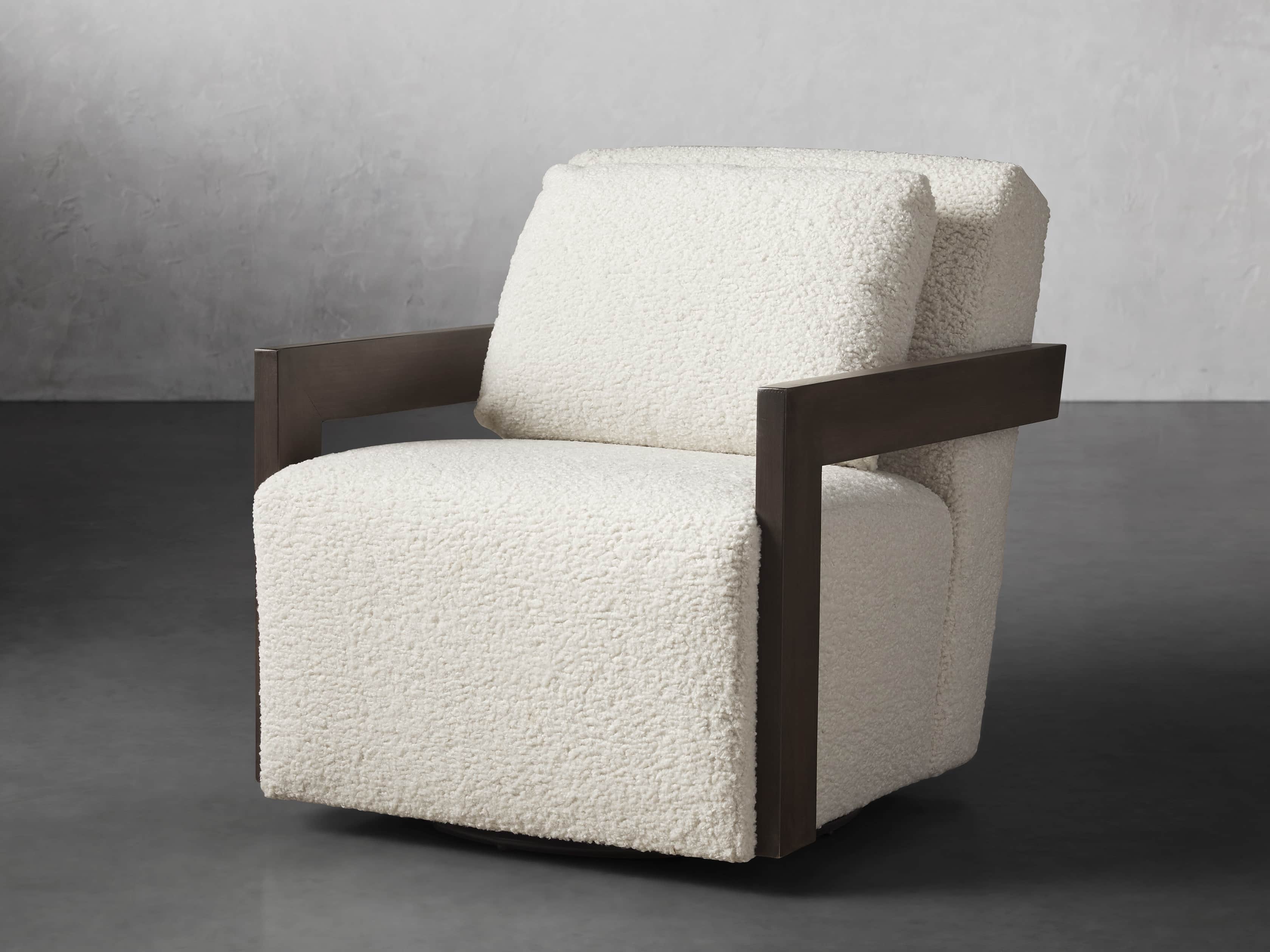 Harrison Upholstered 30" Swivel Chair, slide 3 of 8