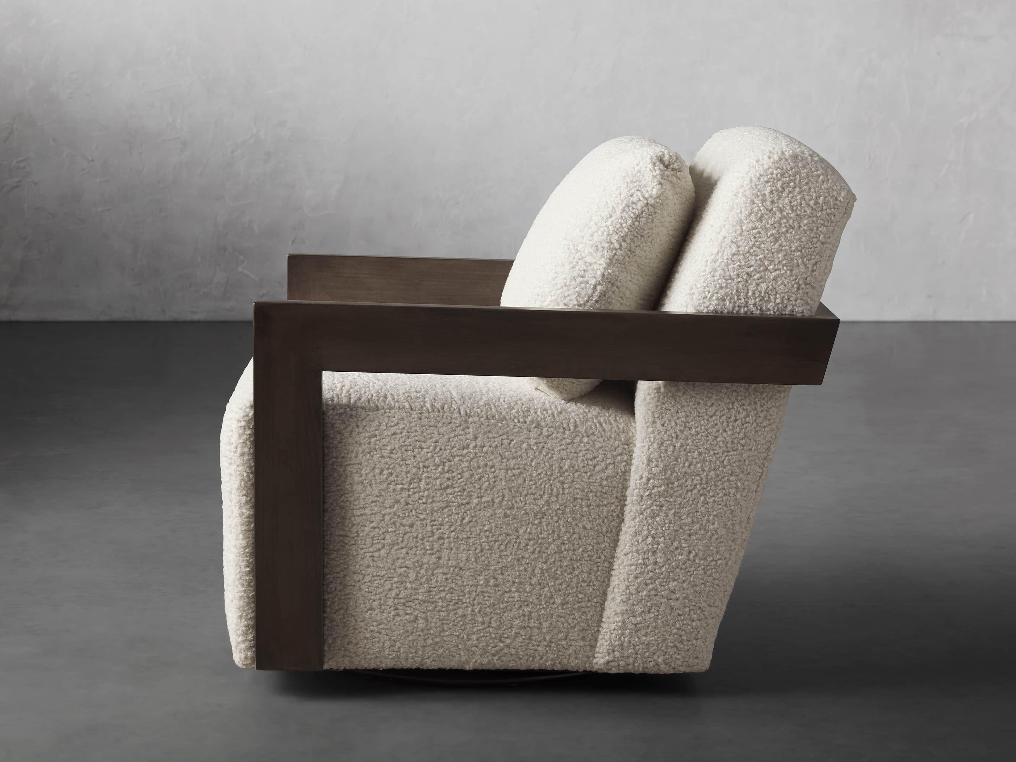 Harrison Upholstered 30" Swivel Chair, slide 4 of 8