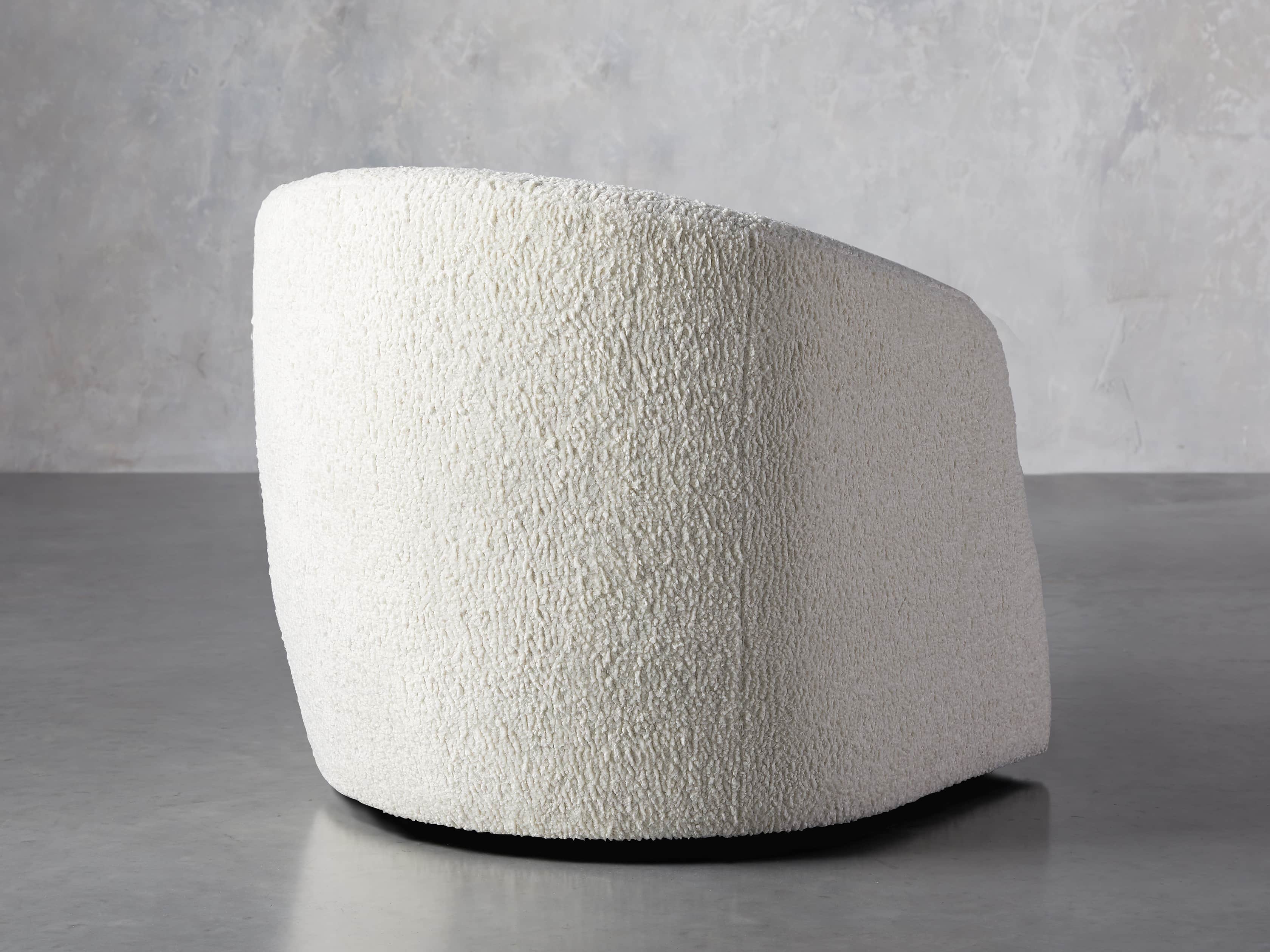 Merrill Upholstered 31" Swivel Chair in Cuddle Natural, slide 5 of 12