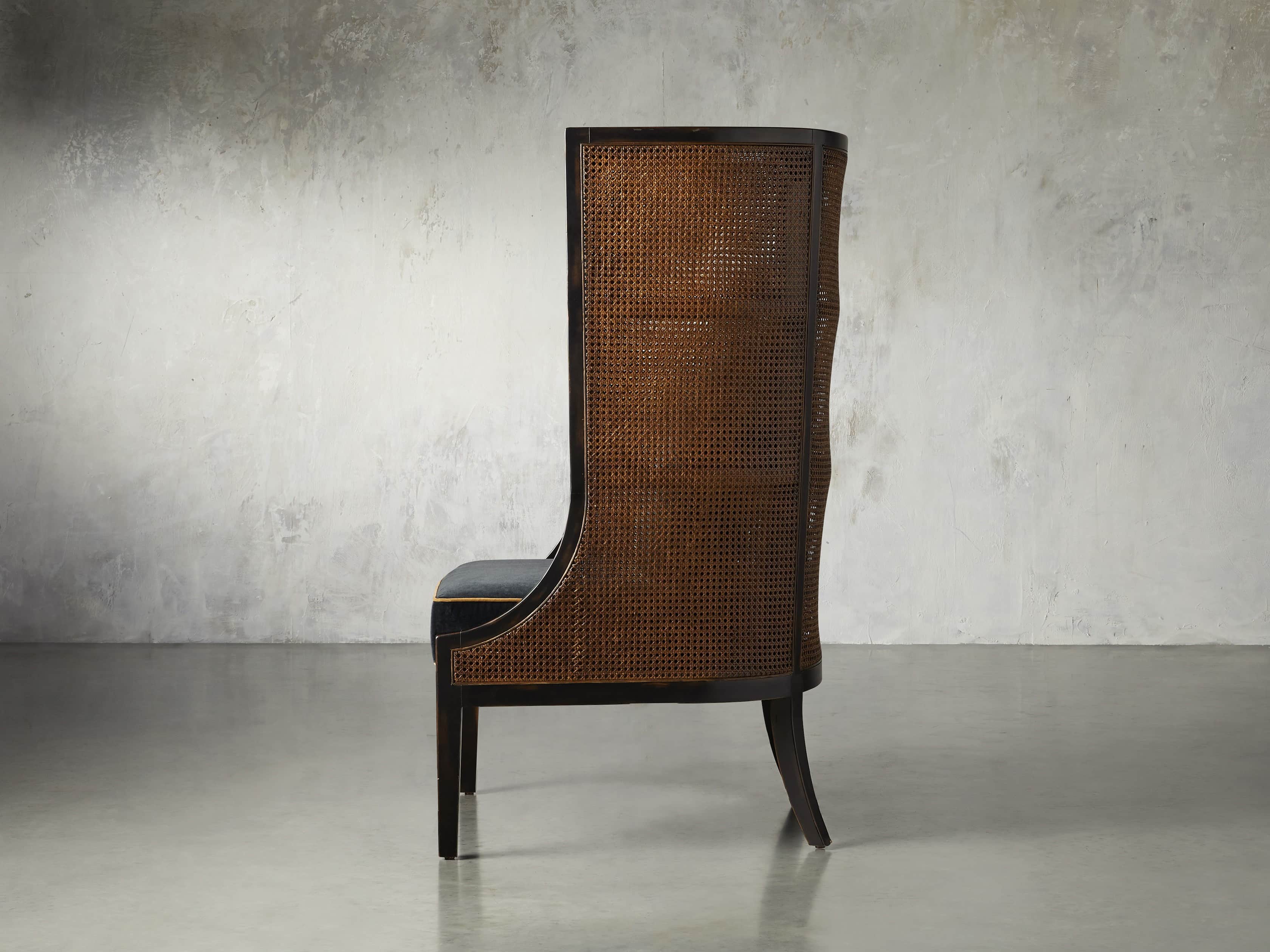Kendari Upholstered 32" Cane Chair