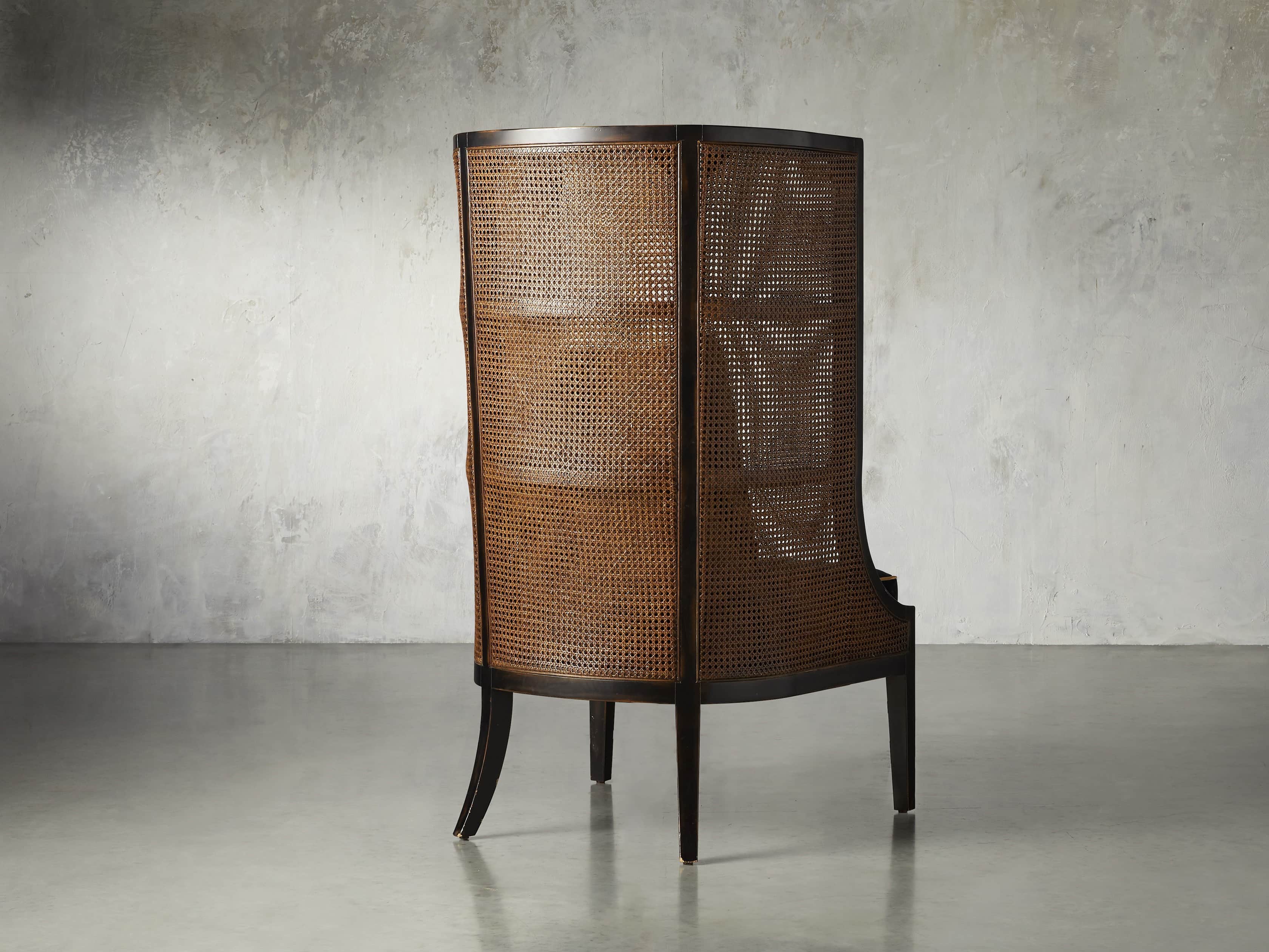 Kendari Upholstered 32" Cane Chair