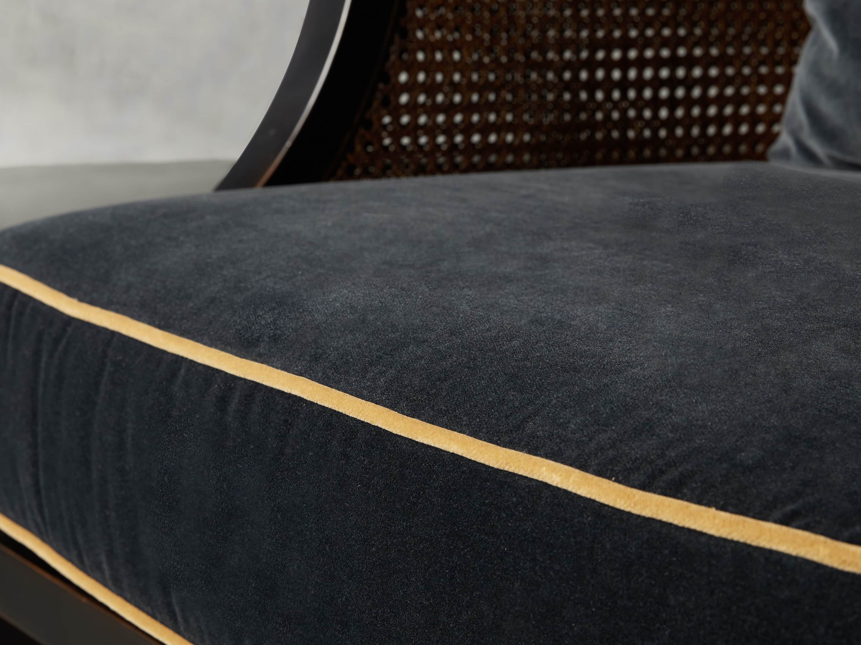 Kendari Upholstered 32" Cane Chair