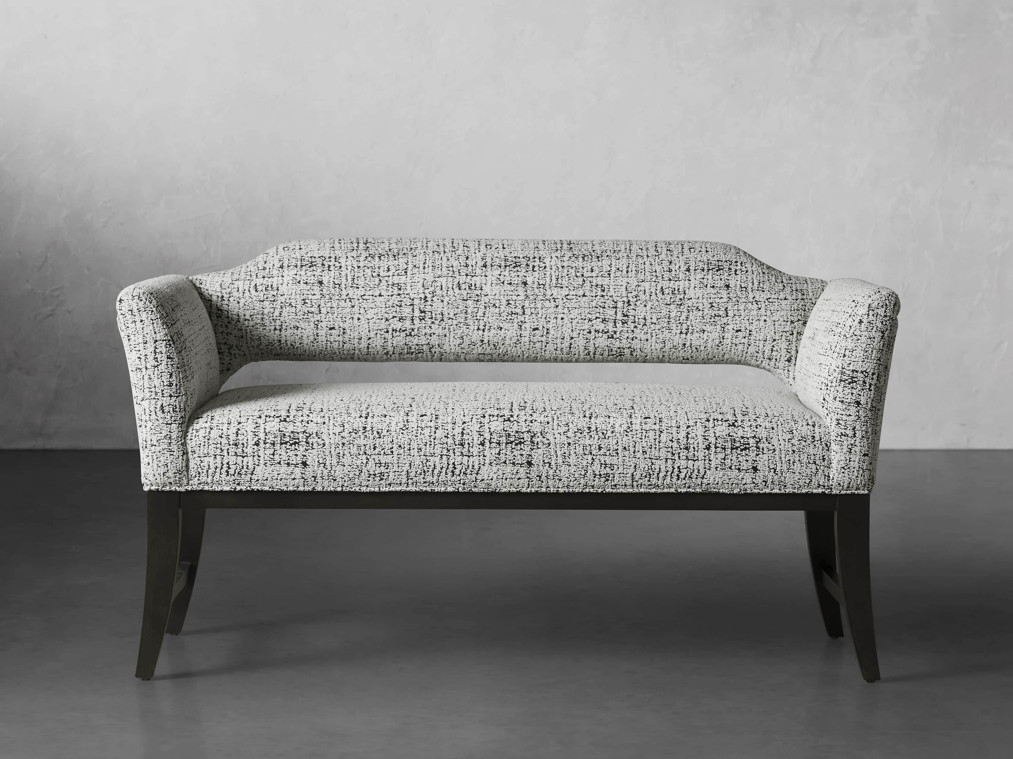 Cleo Upholstered 54" Settee, slide 1 of 7