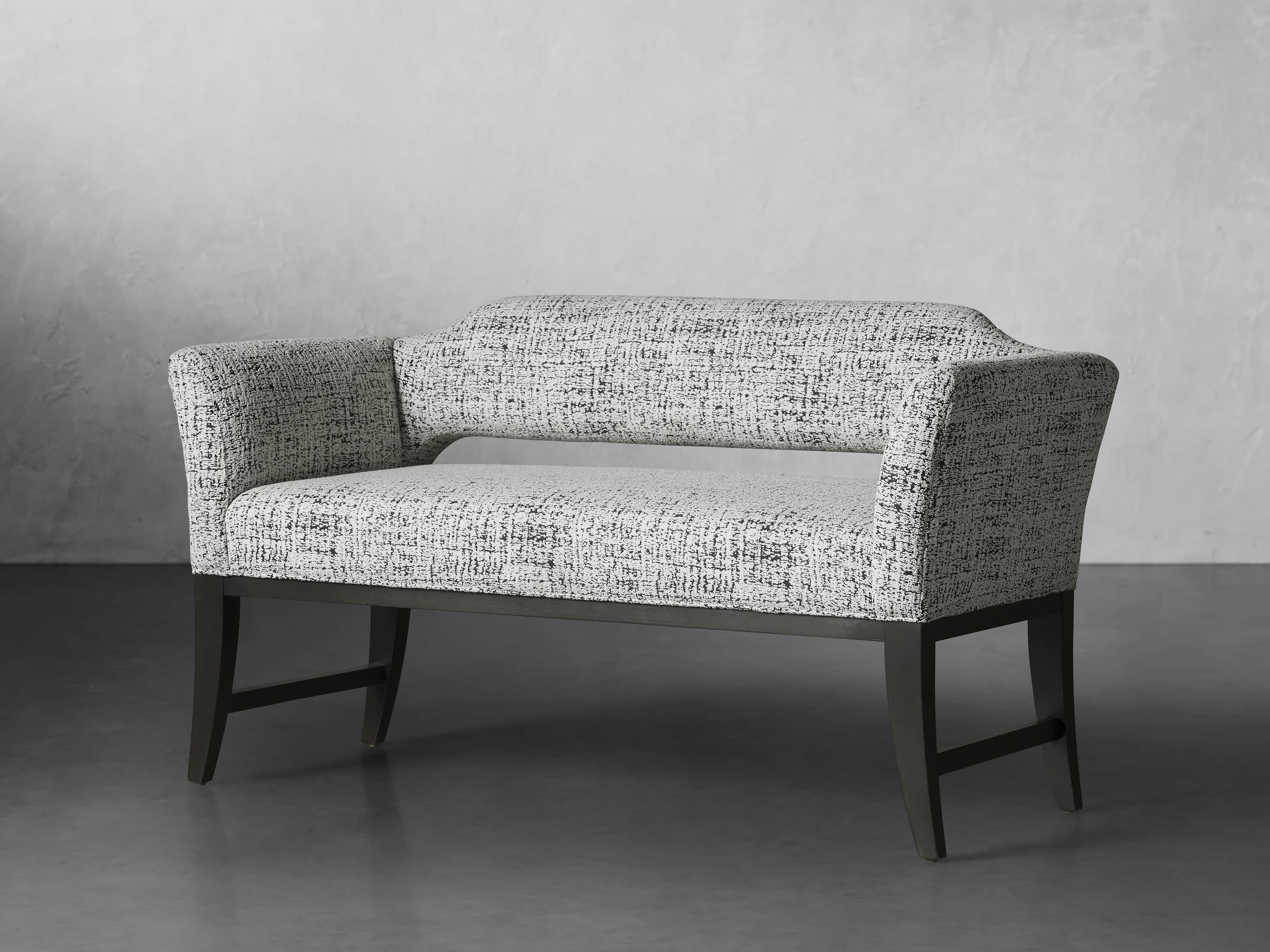 Cleo Upholstered 54" Settee, slide 2 of 7