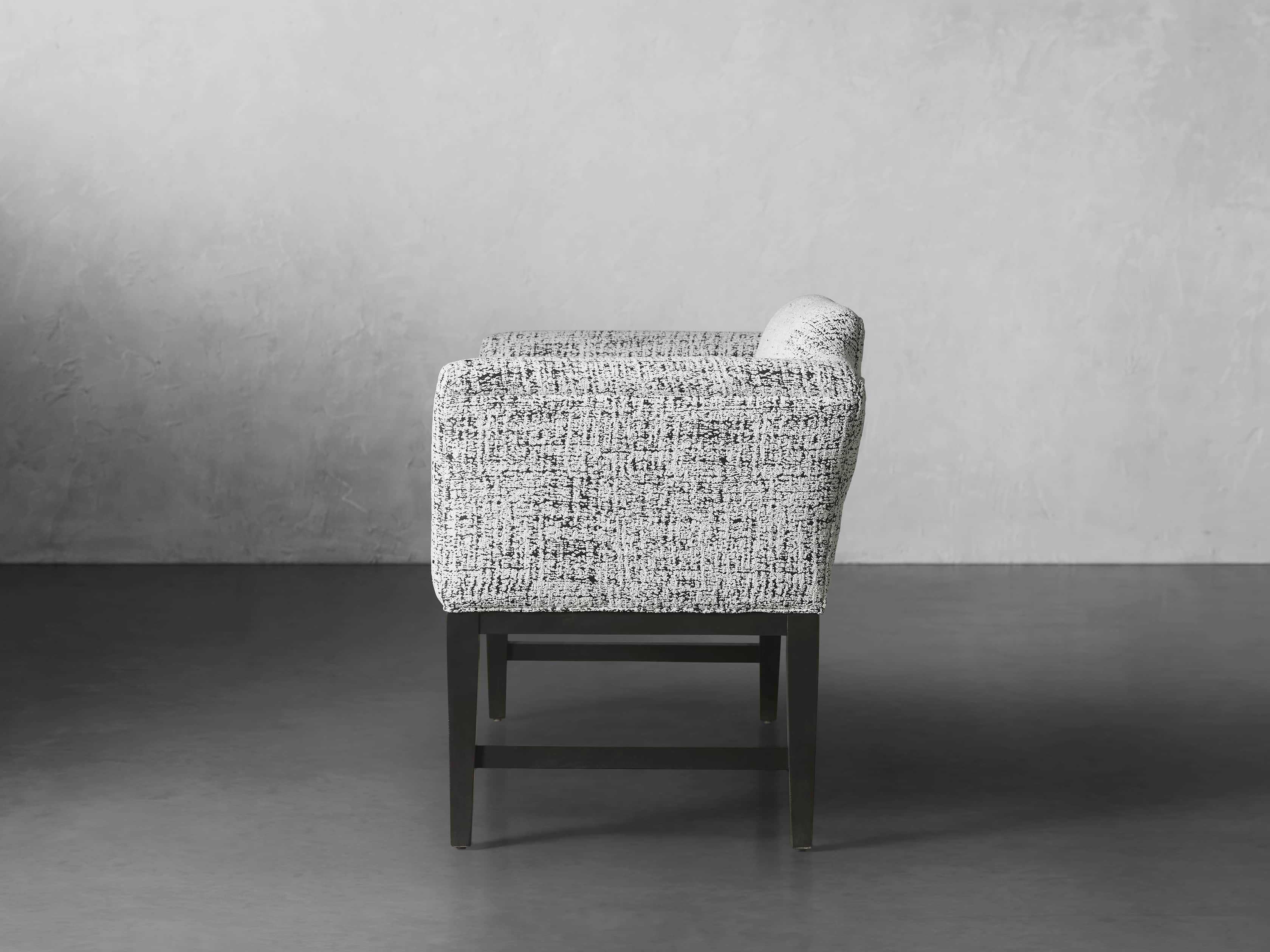 Cleo Upholstered 54" Settee, slide 3 of 7