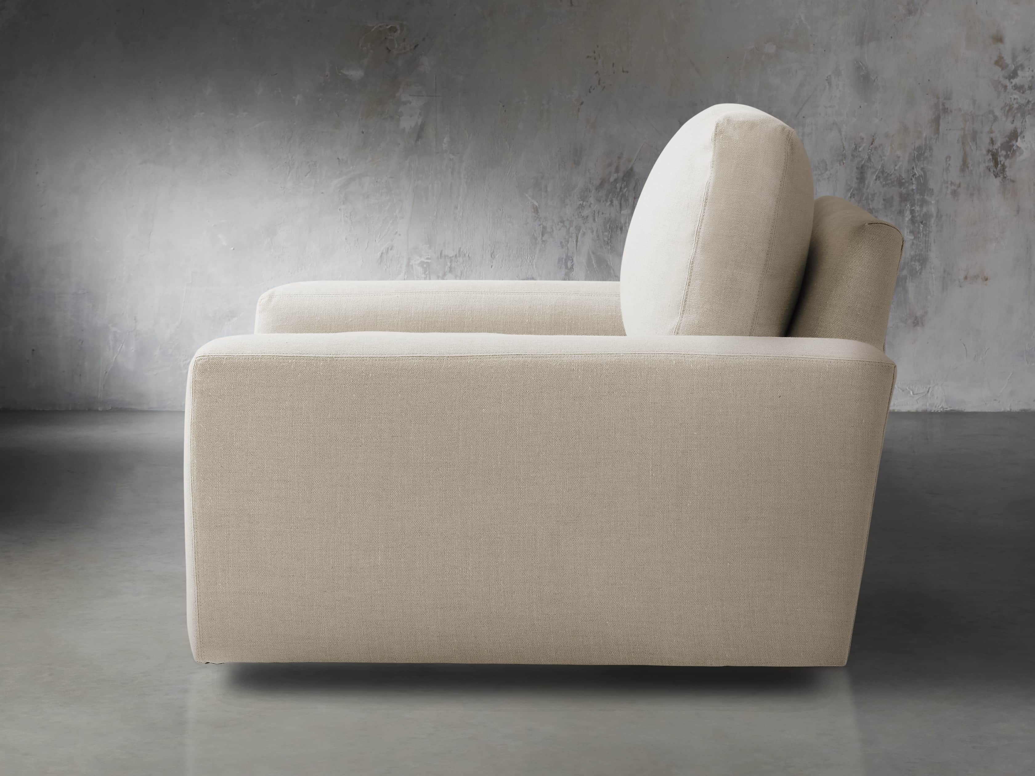 Remington Upholstered 43" Petite Swivel Chair, slide 3 of 5