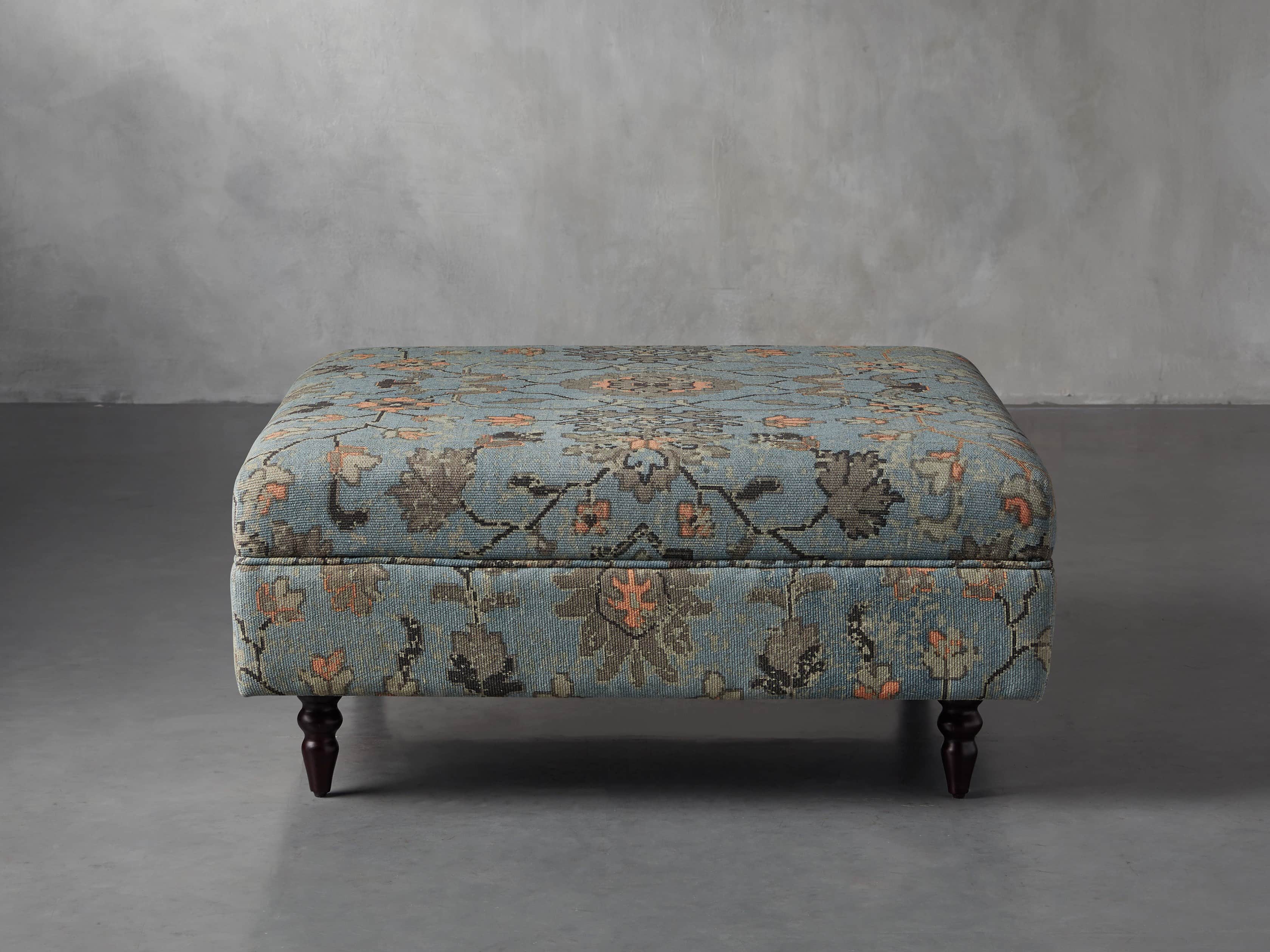 Adria Upholstered 38" Square Ottoman