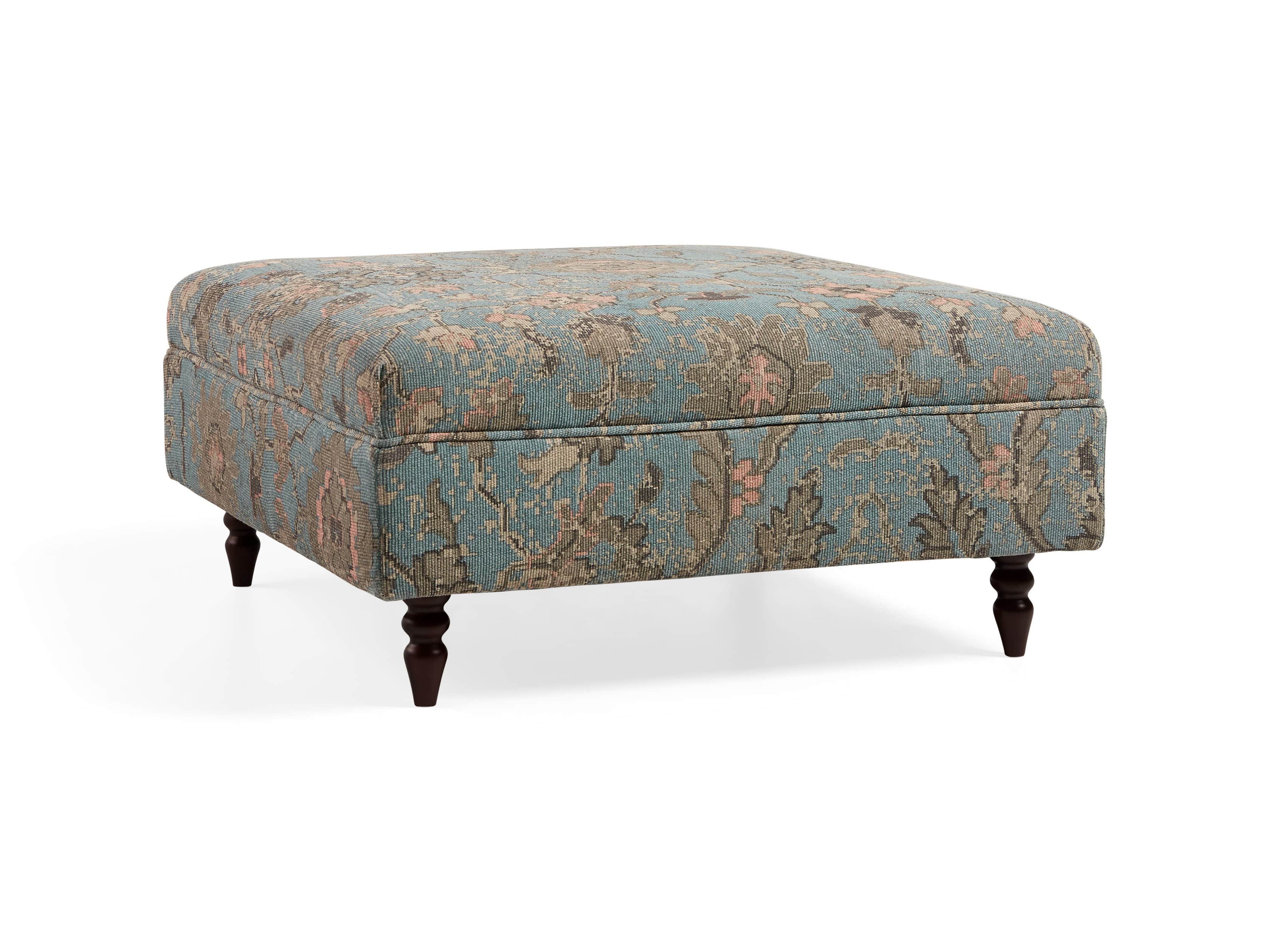 Adria Upholstered 38" Square Ottoman
