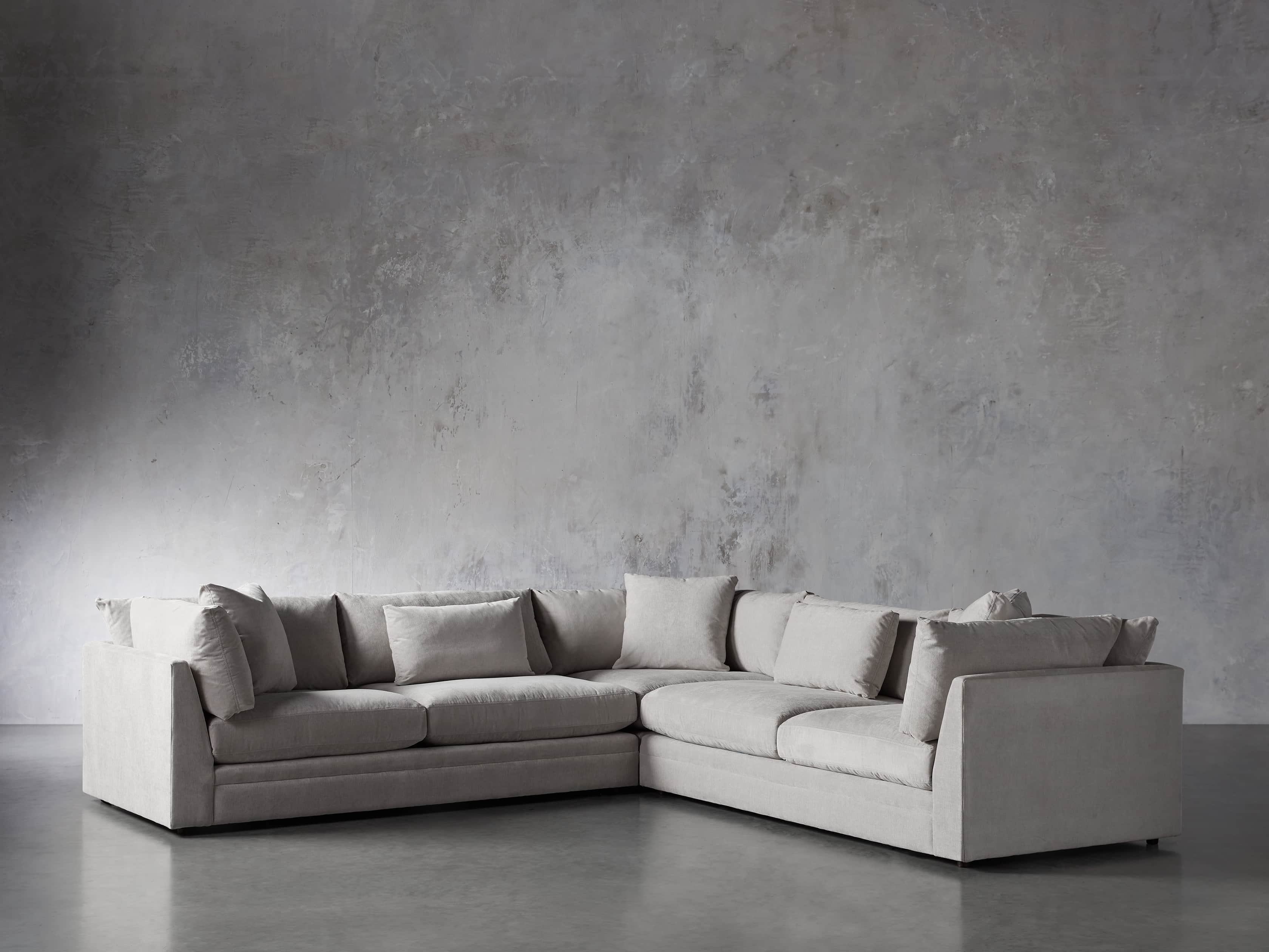 Pavo Upholstered 132" Three Piece Corner Sectional, slide 2 of 6