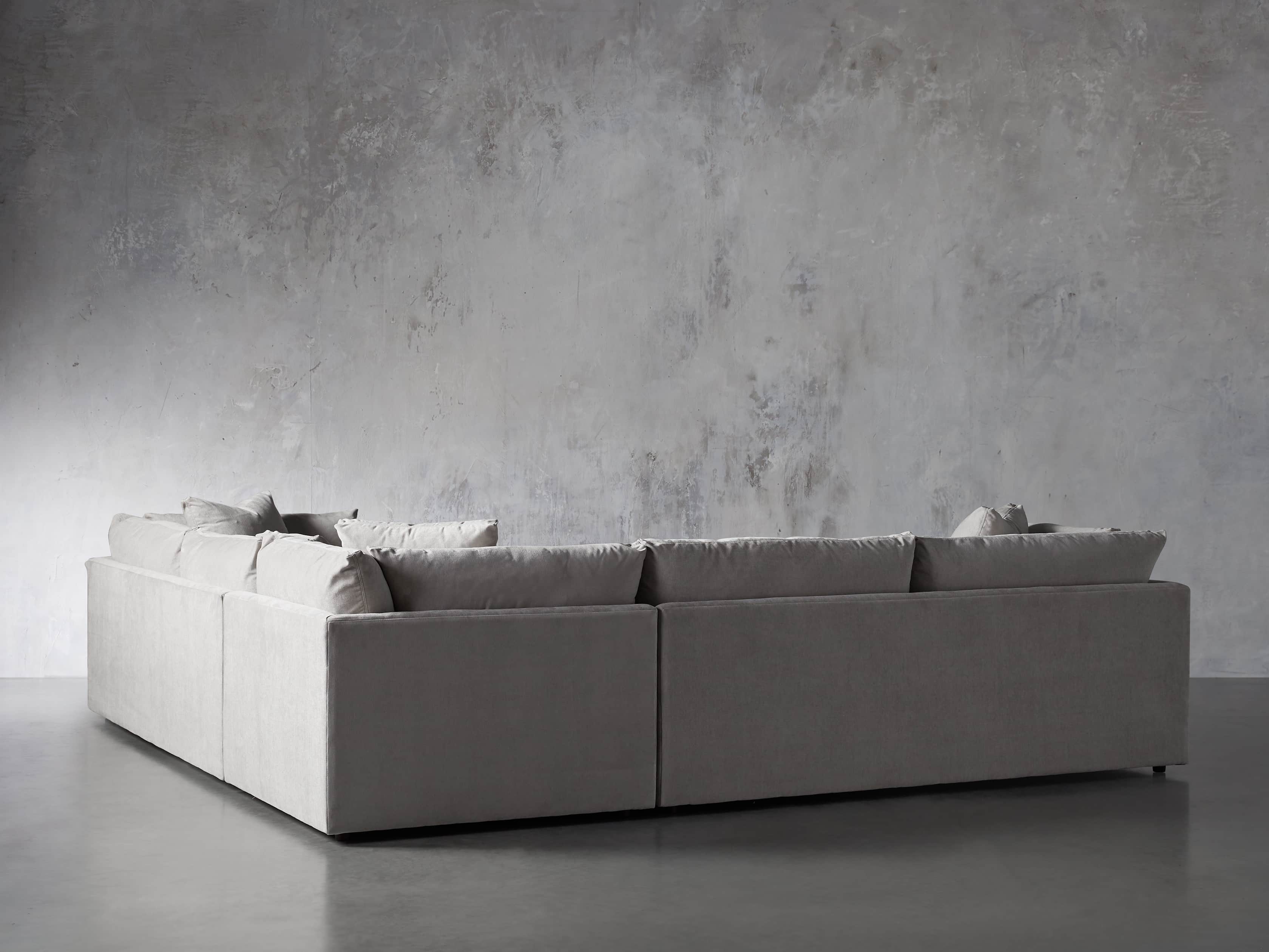 Pavo Upholstered 132" Three Piece Corner Sectional, slide 3 of 6