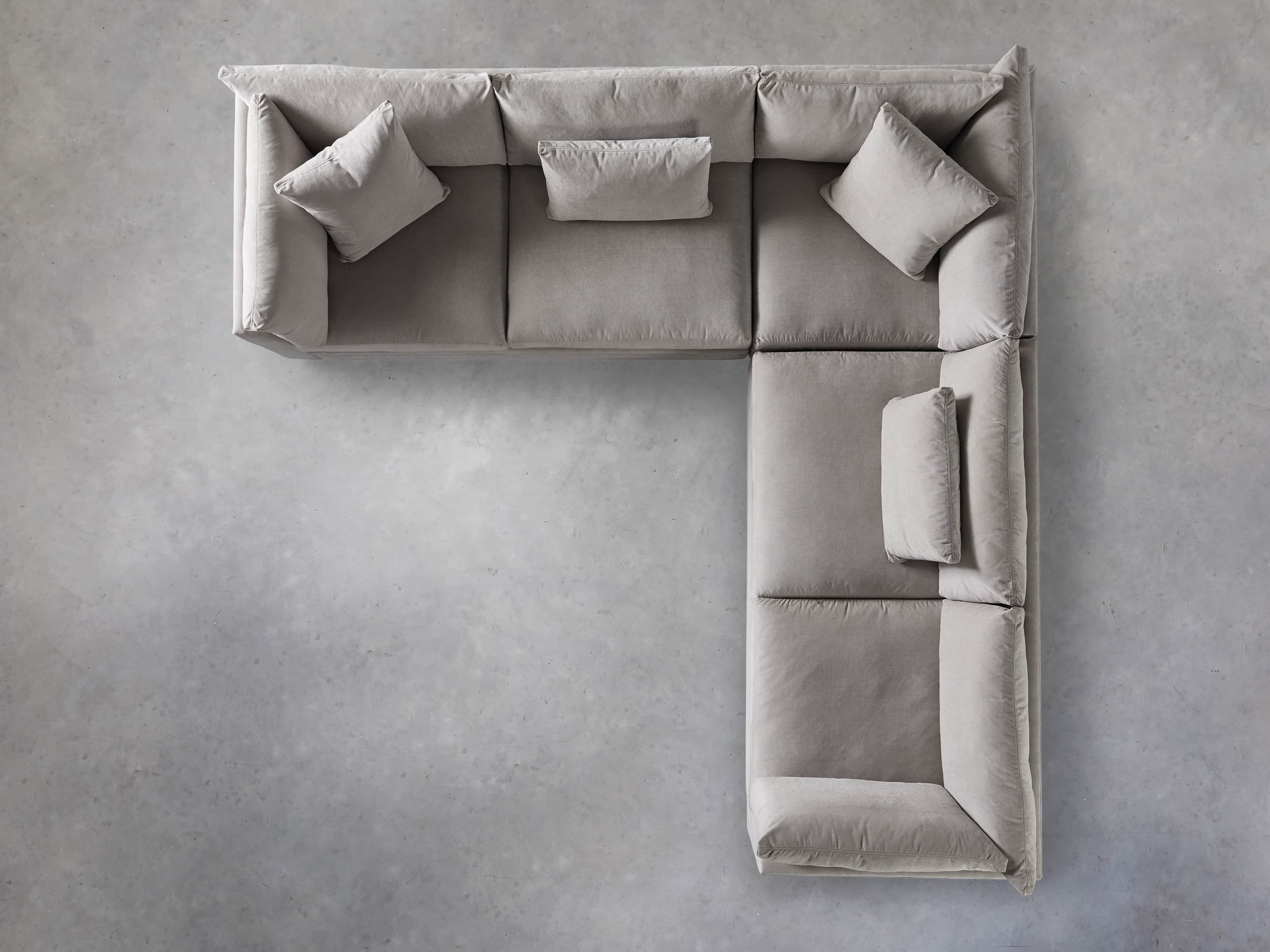 Pavo Upholstered 132" Three Piece Corner Sectional, slide 5 of 6