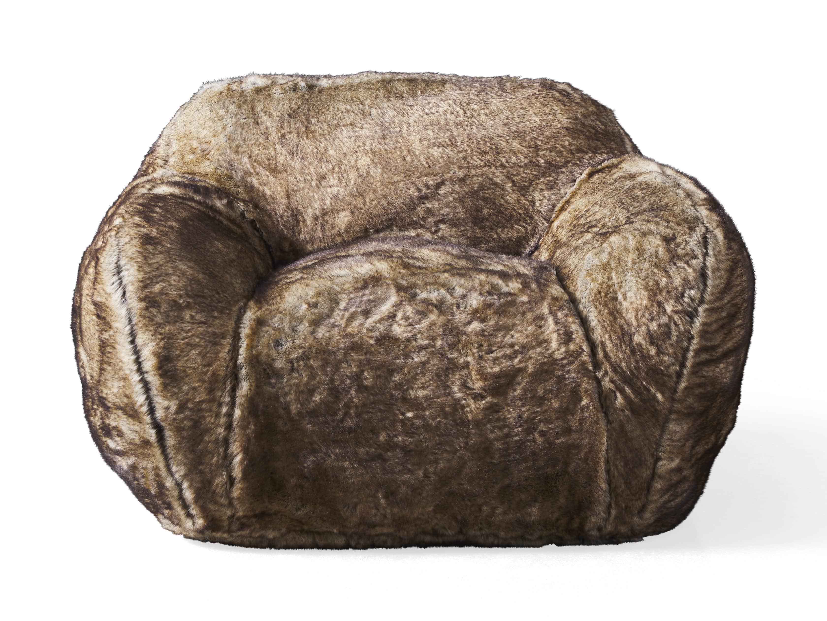 arhaus snugg faux fur chair