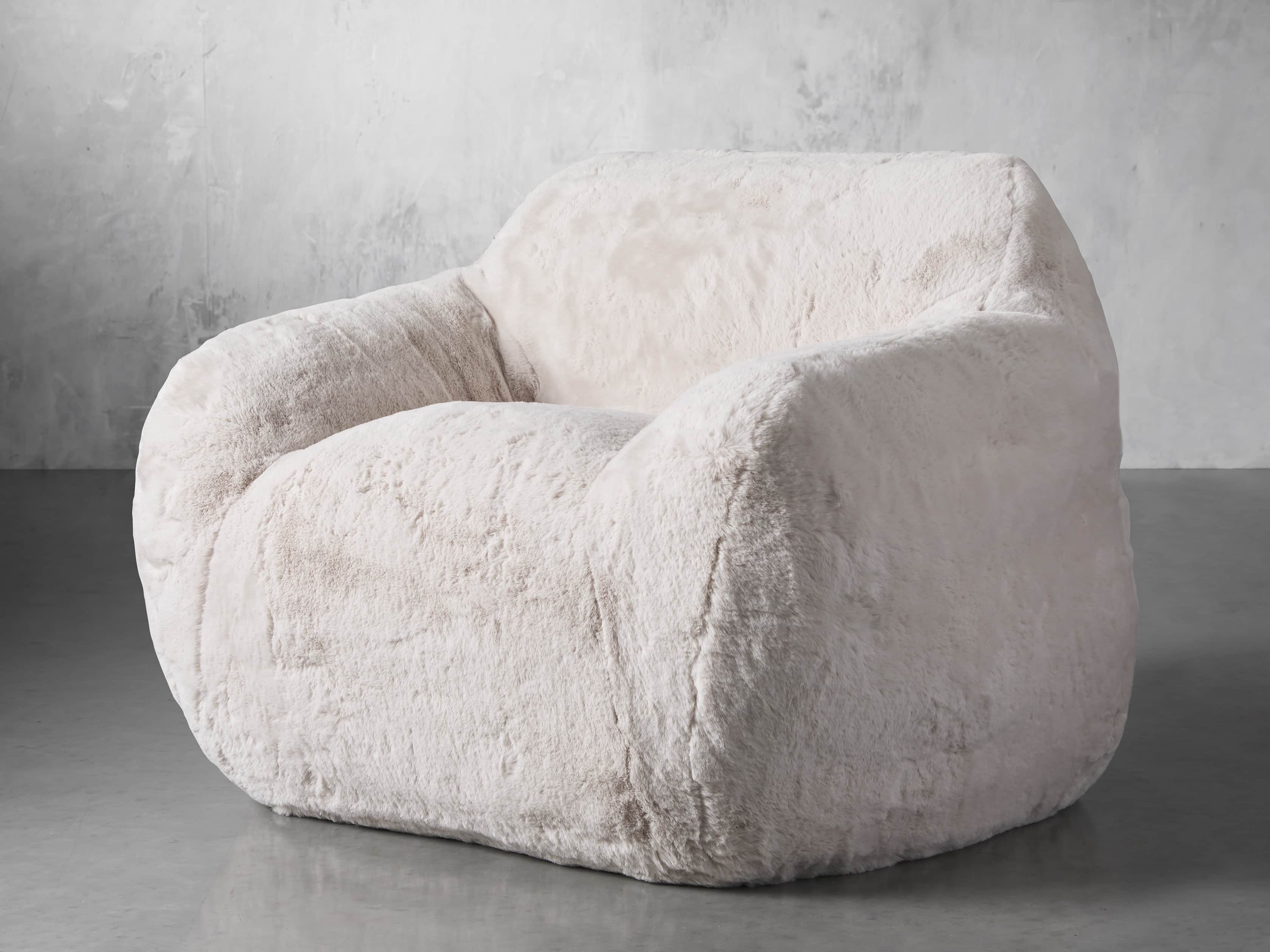 simply essential faux fur club chair