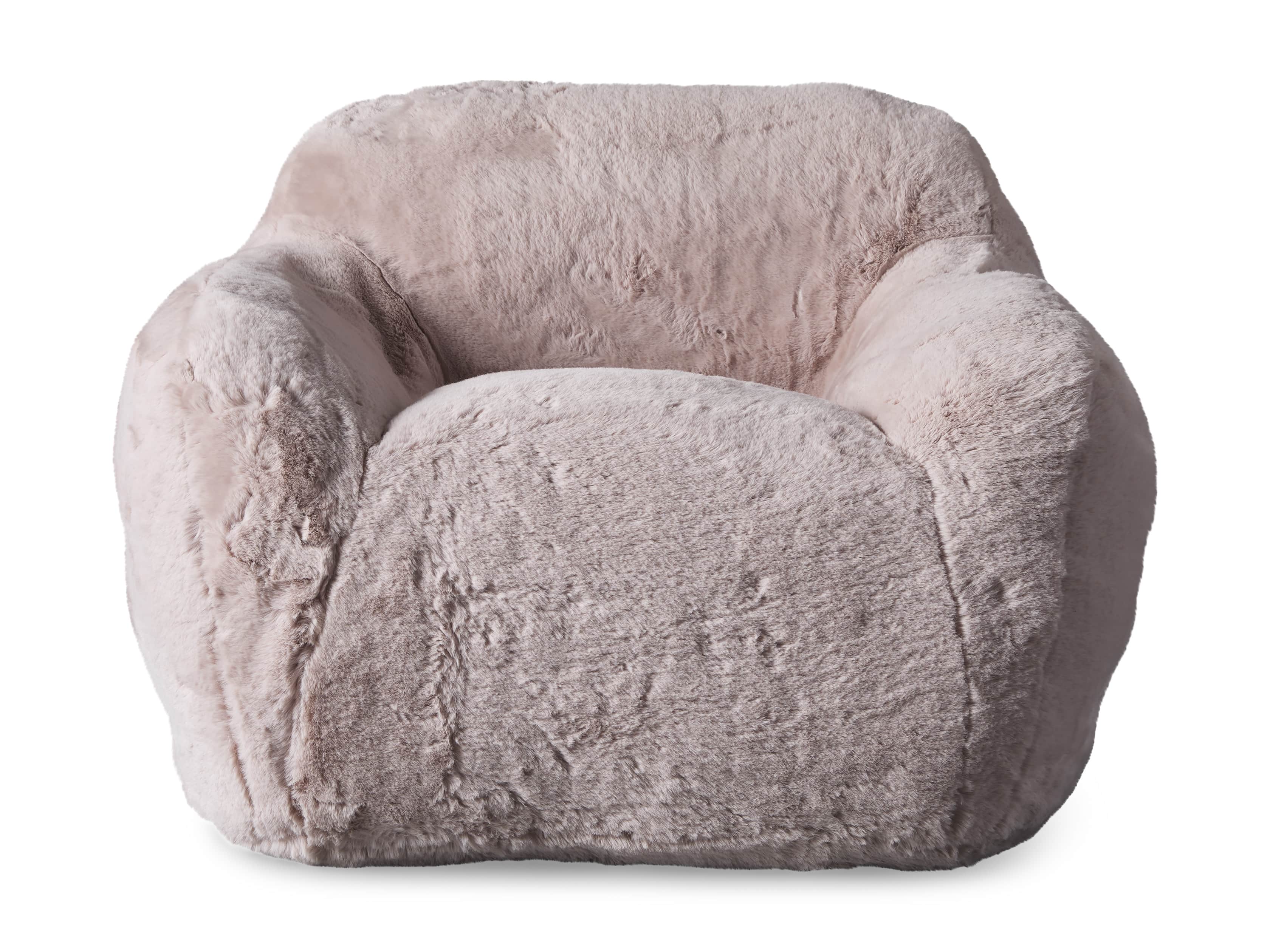 Snugg Faux Fur 46" Chair in Big Bear Pink, slide 9 of 10