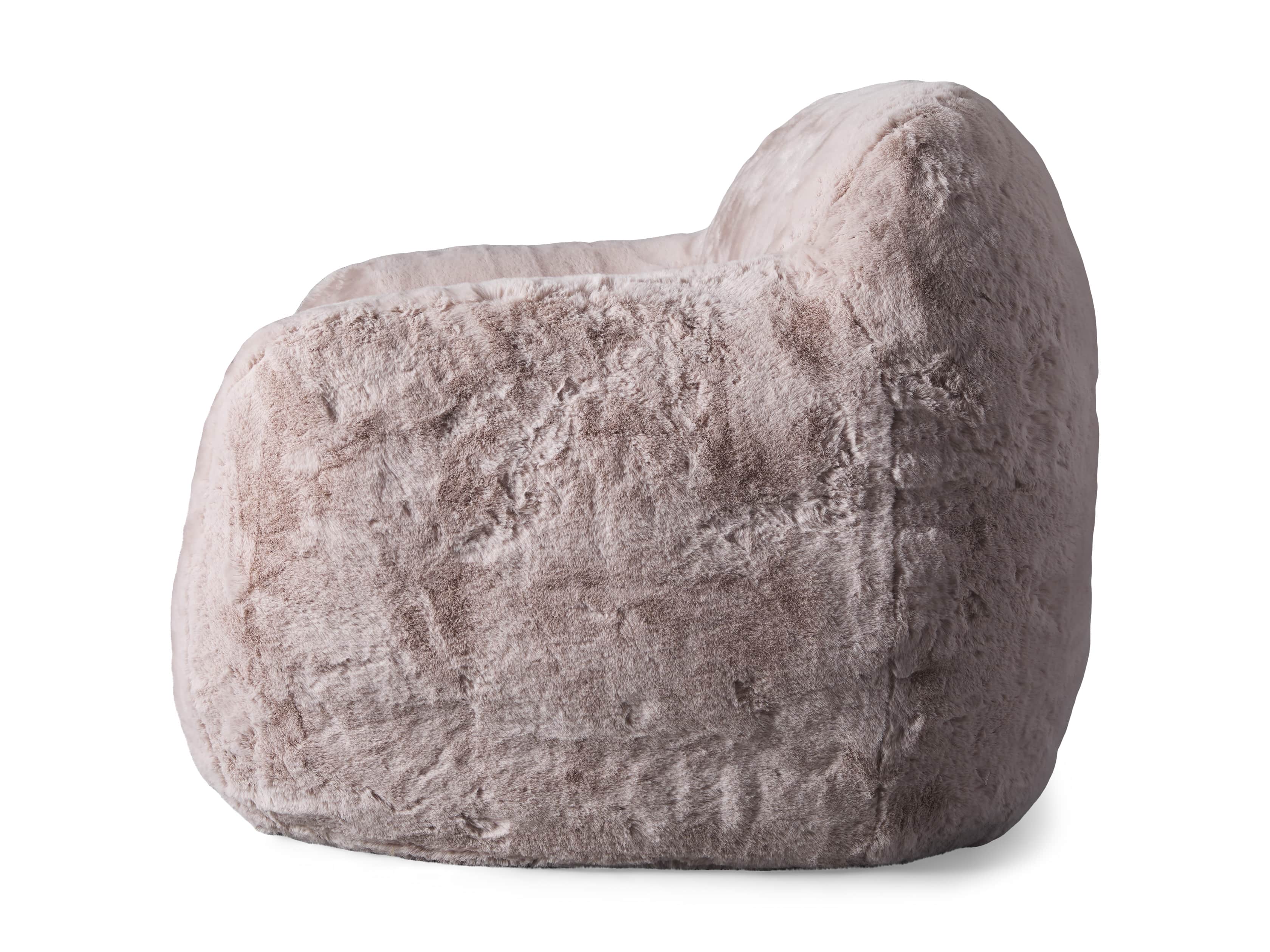 Snugg Faux Fur 46" Chair in Big Bear Pink, slide 10 of 10