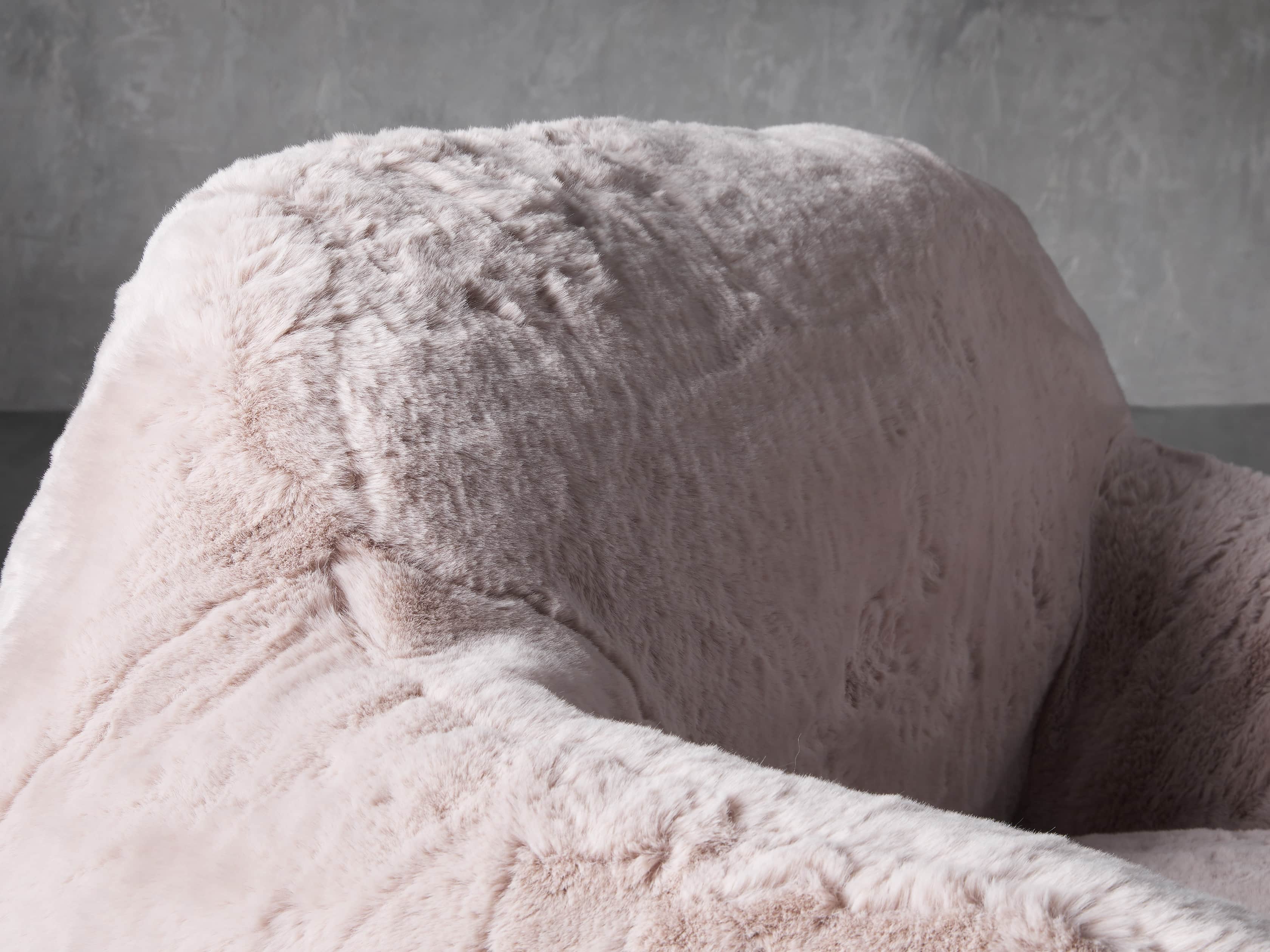 Snugg Faux Fur 46" Chair in Big Bear Pink, slide 6 of 10
