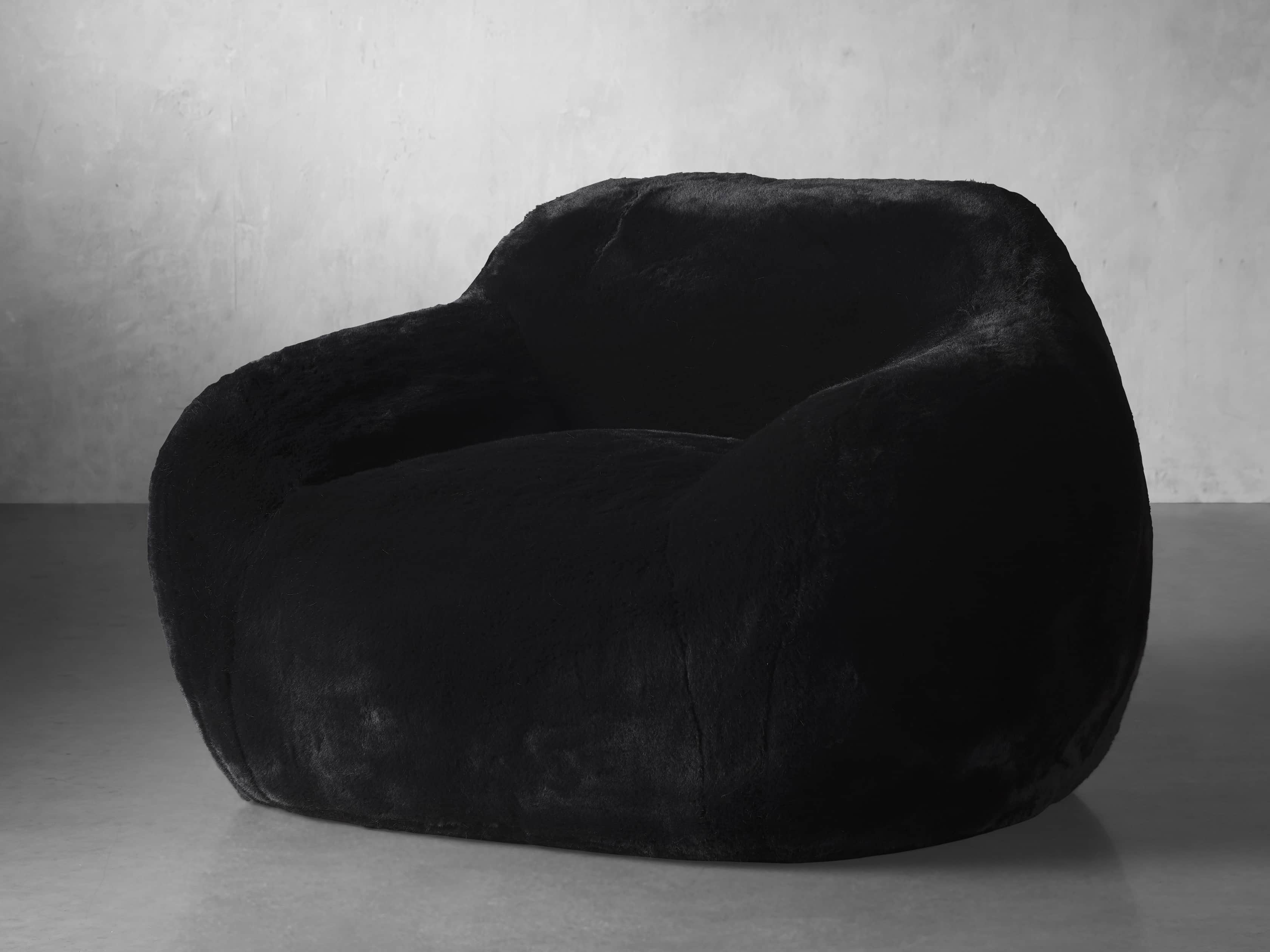 Snugg Faux Fur 46" Chair in Big Bear Sable, slide 2 of 7