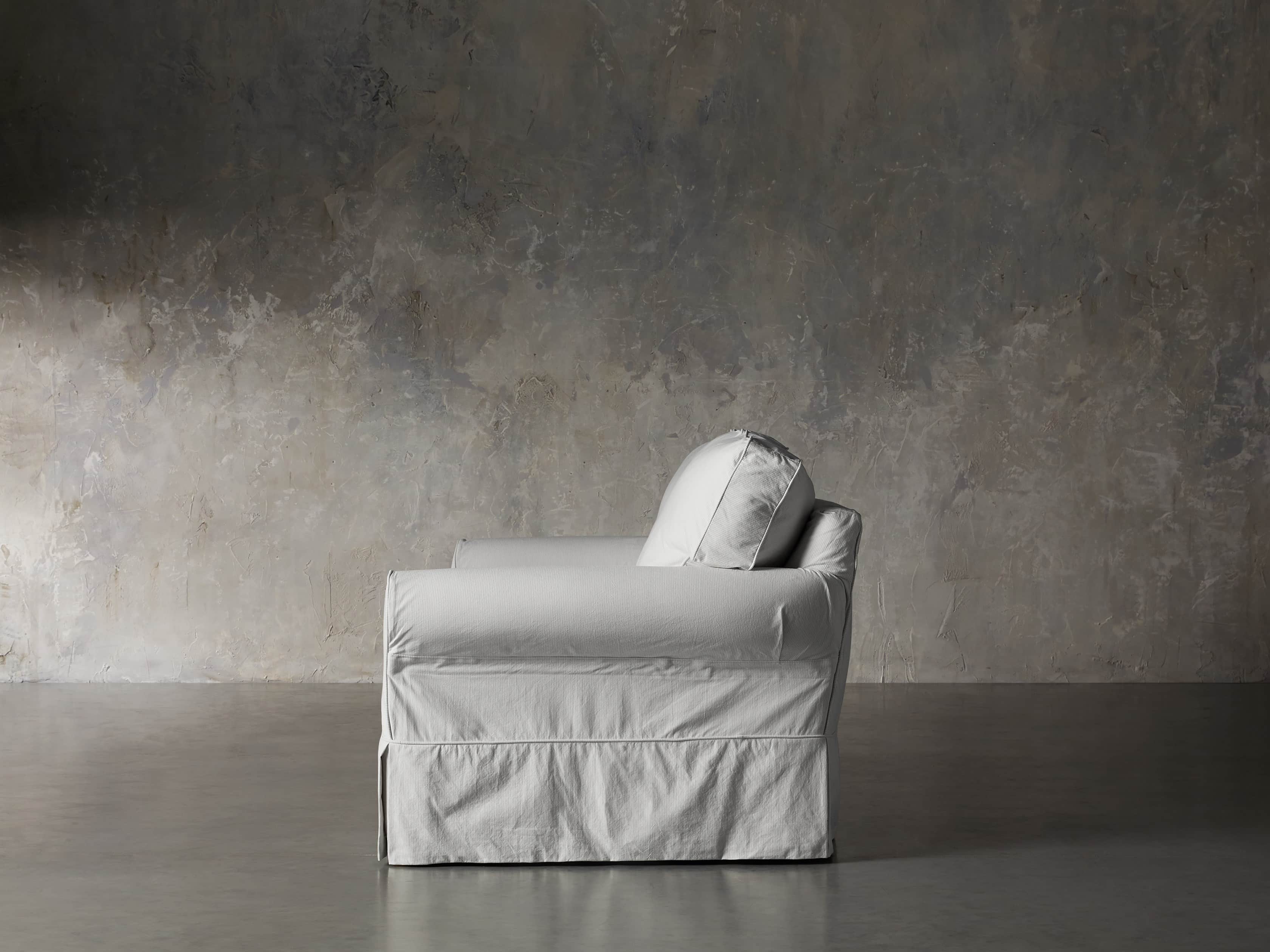Baldwin Slipcovered 89" Sofa