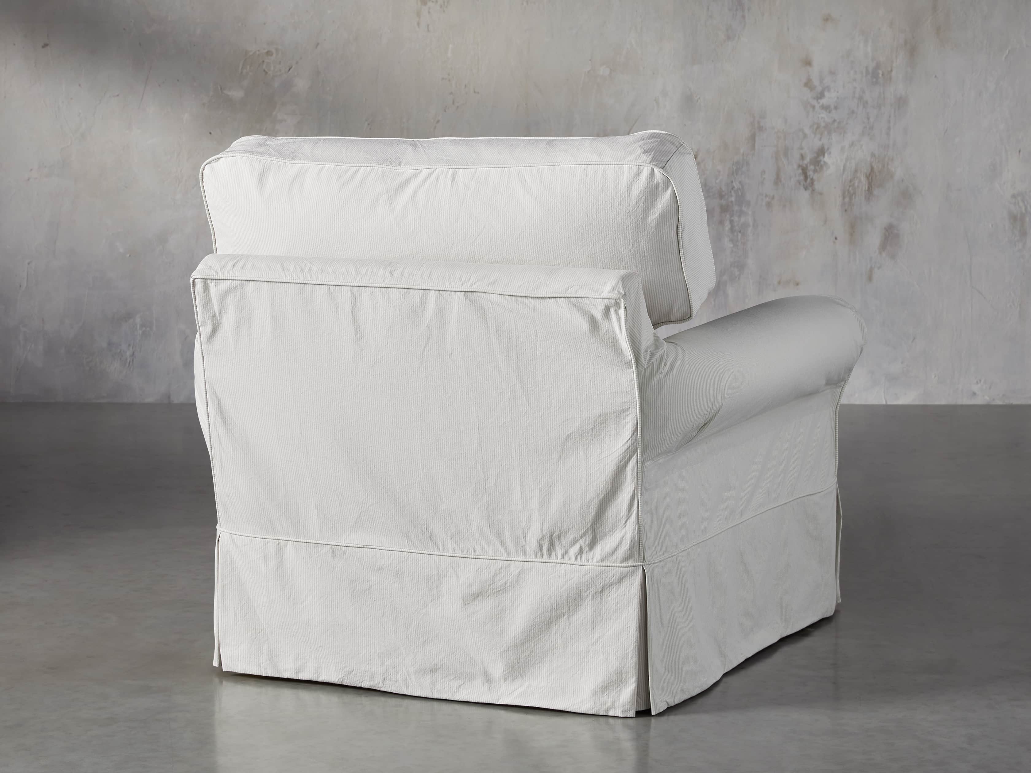 Baldwin Slipcovered 44" Swivel Chair