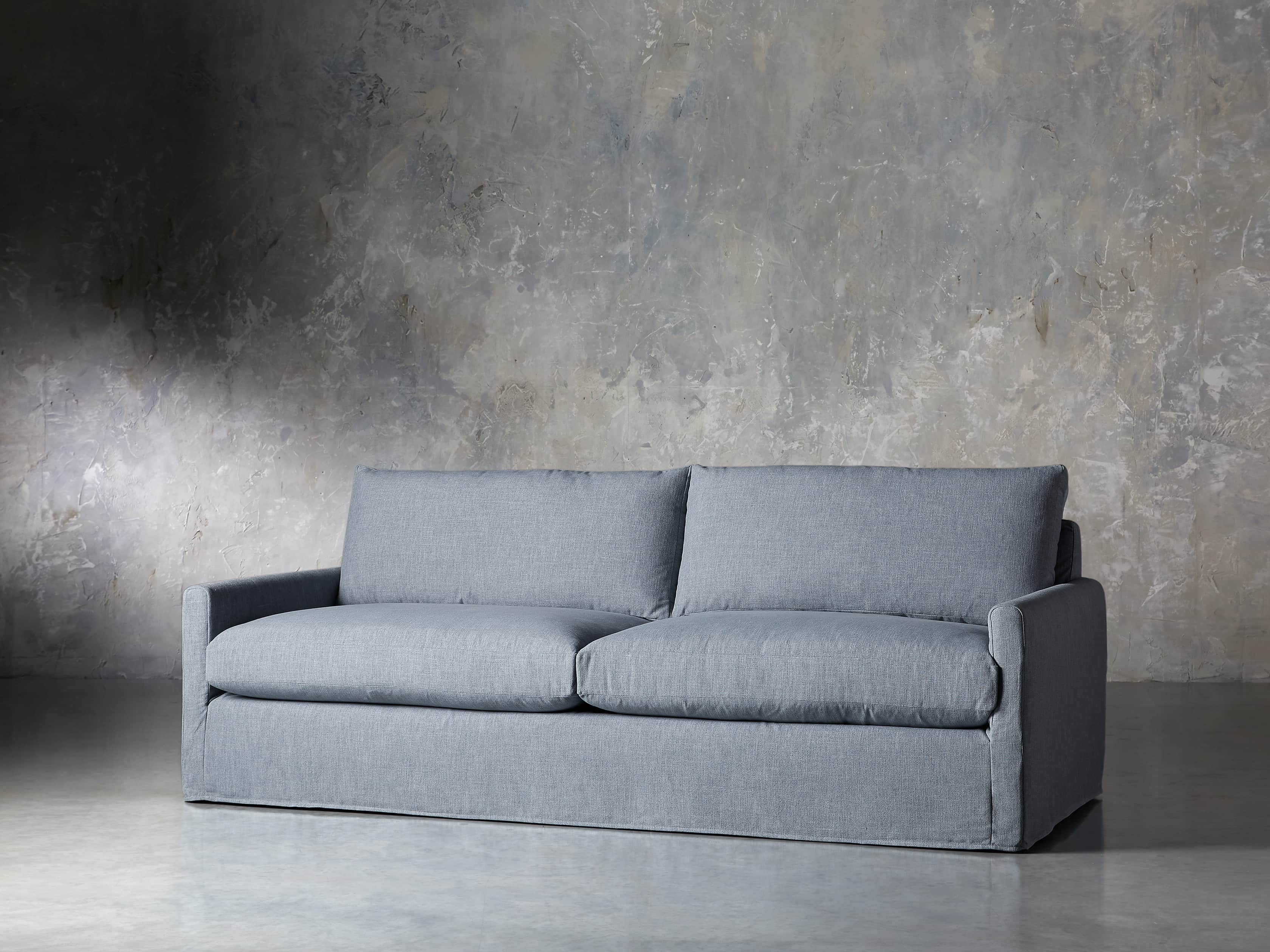 Kipton Slipcovered 94" Sofa in Cassie River
