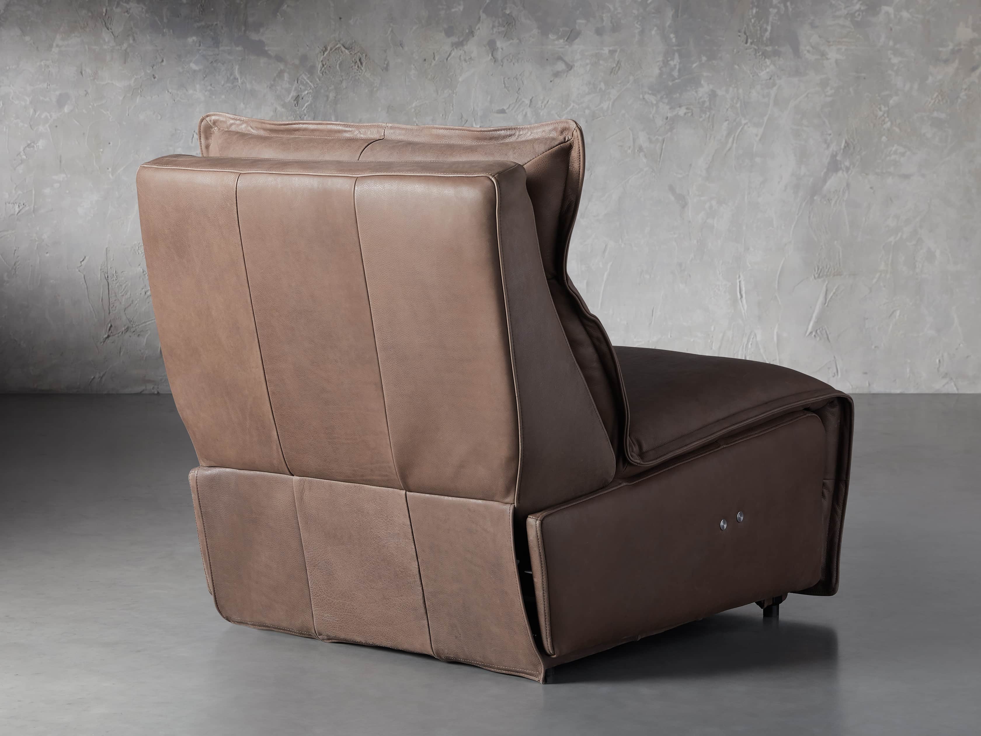 Rowland Leather 34" Armless Motion Chair in Burnham Chocolate, slide 5 of 8