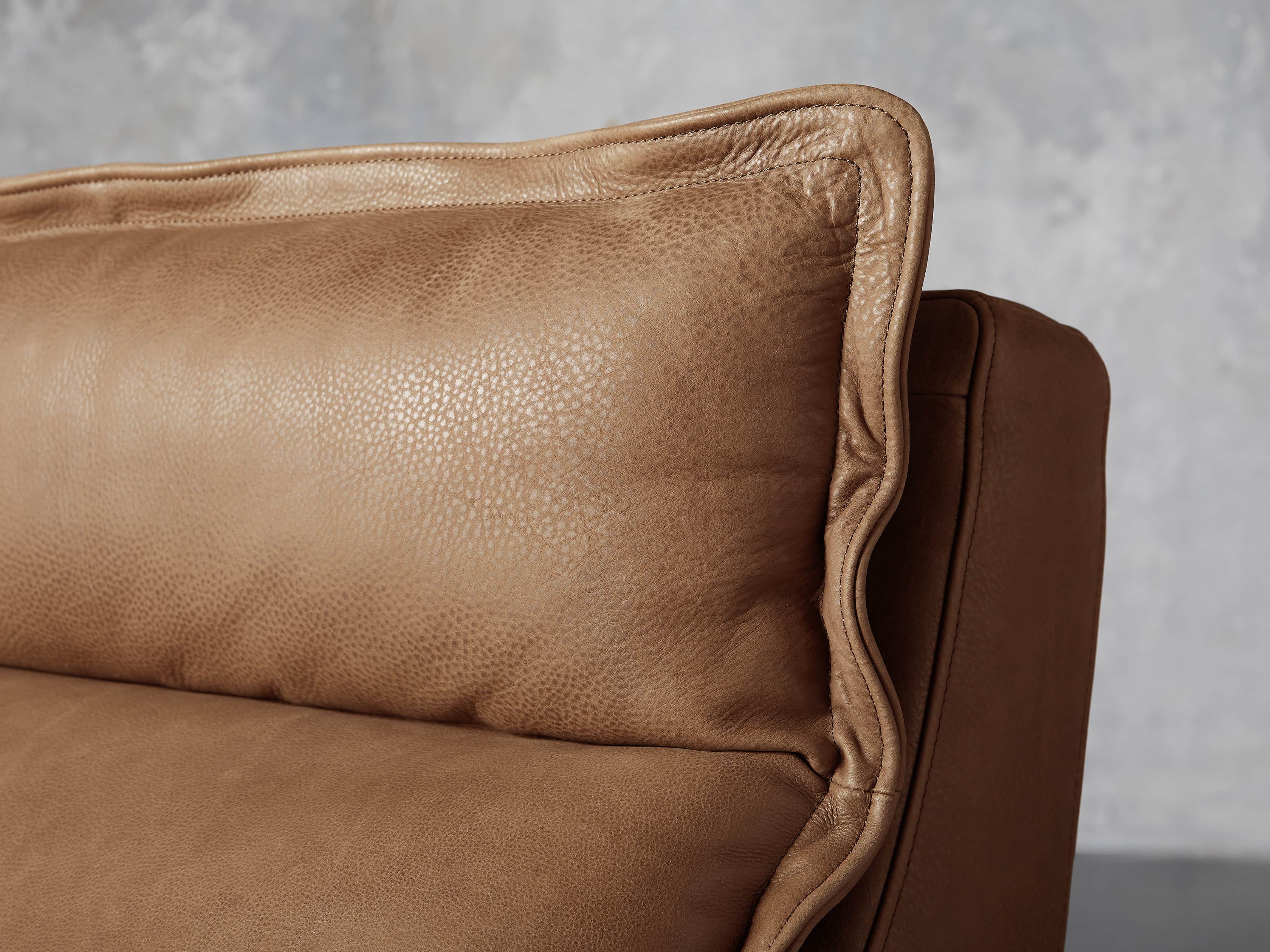 Rowland Leather 34" Armless Motion Chair in Burnham Camel, slide 6 of 8