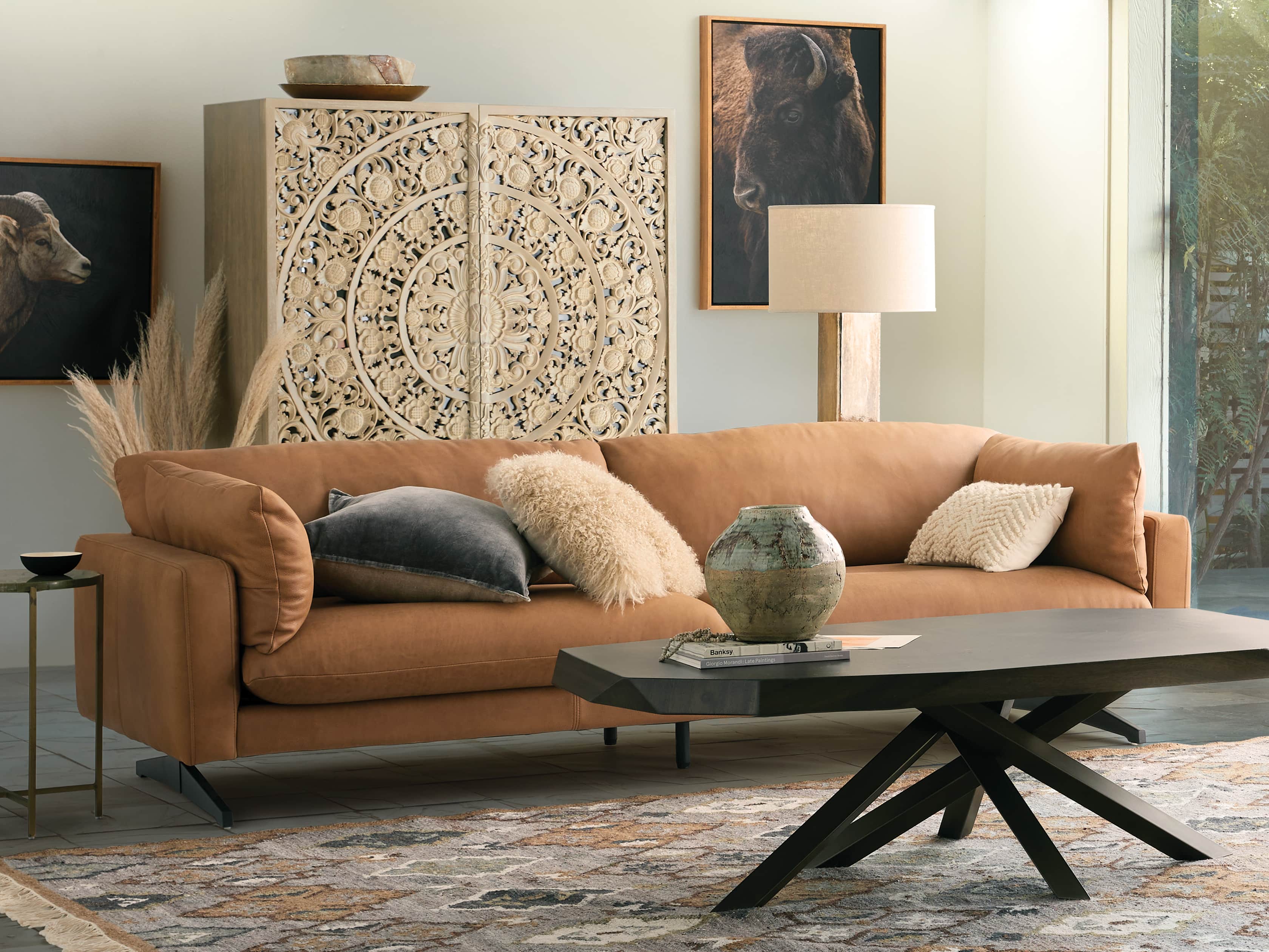Jarvis Leather Sofa Arhaus