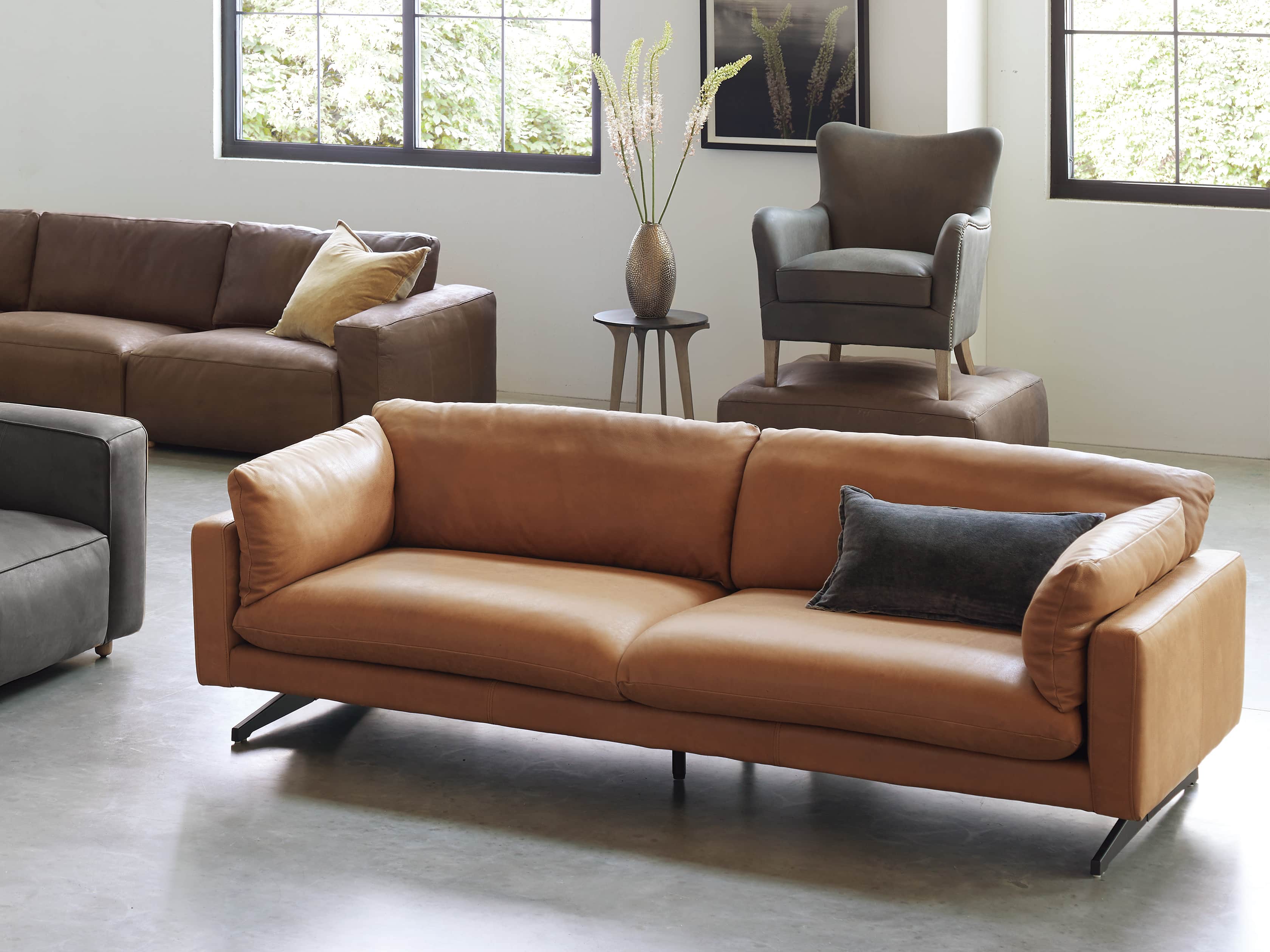 Jarvis Leather Sofa Arhaus Jarvis Leather Sofa Arhaus, Discontinued Leather Sofas
