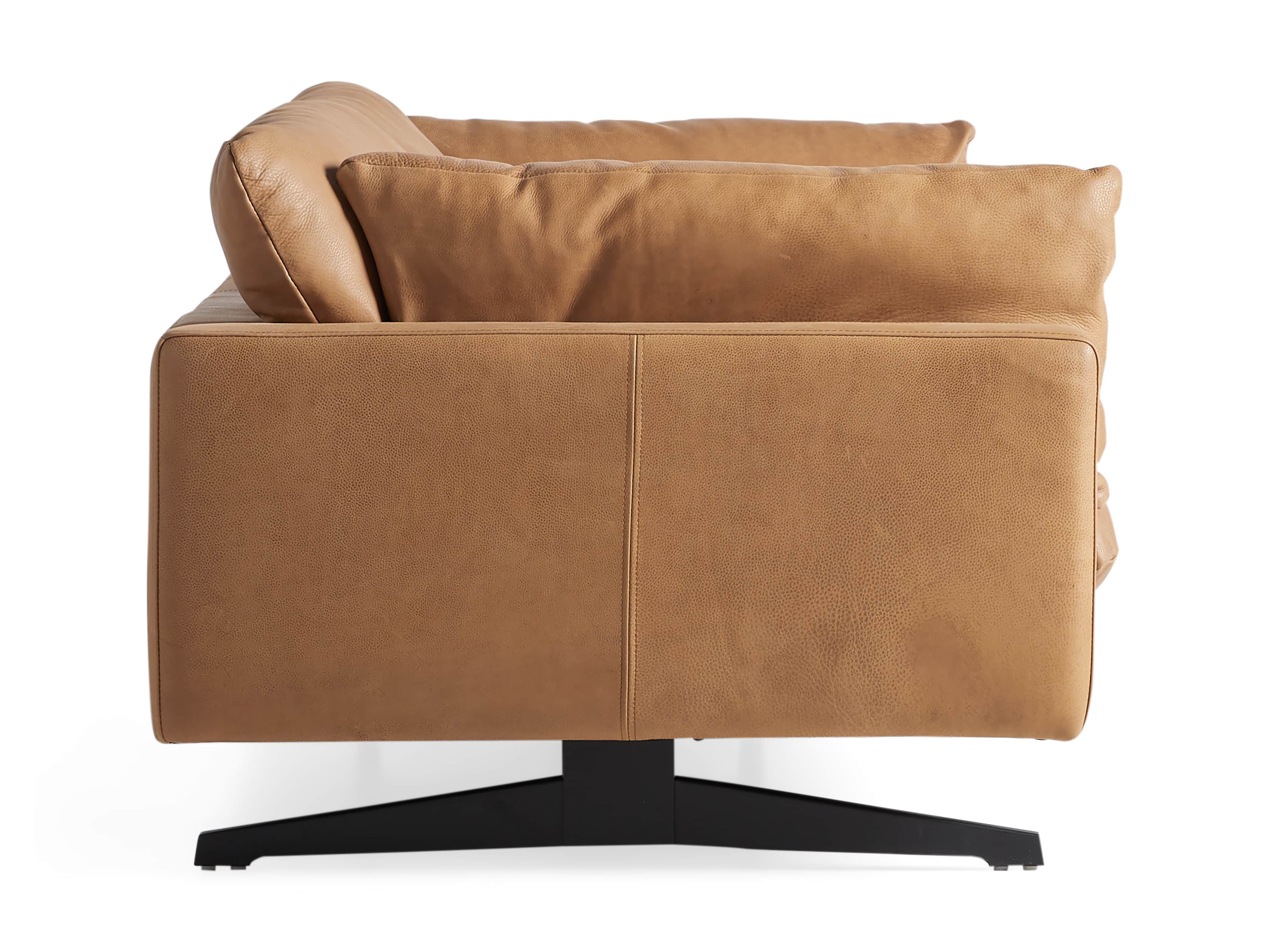 Jarvis Leather 94" Sofa in Burnham Camel, slide 5 of 5