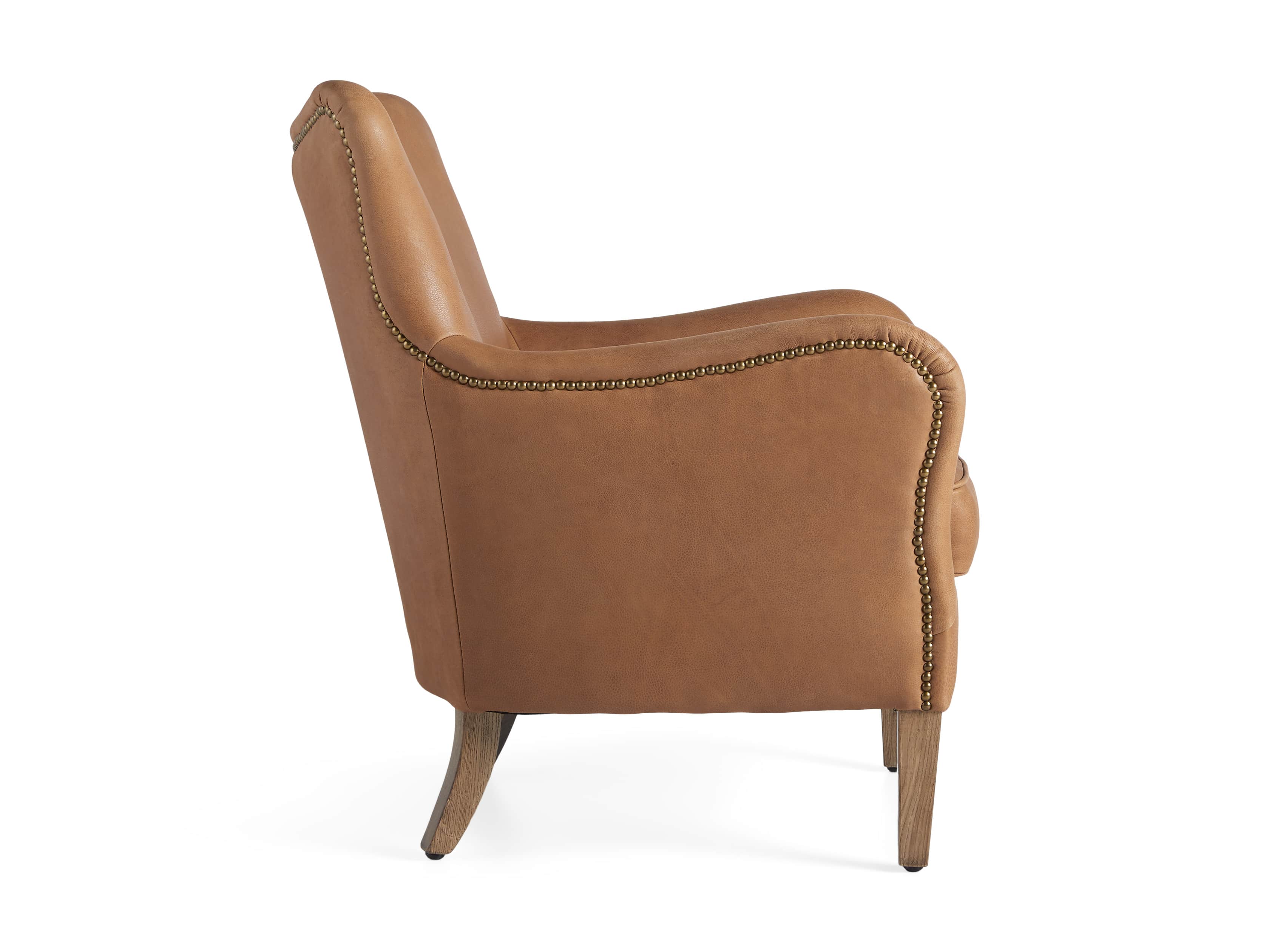 arhaus benton leather chair