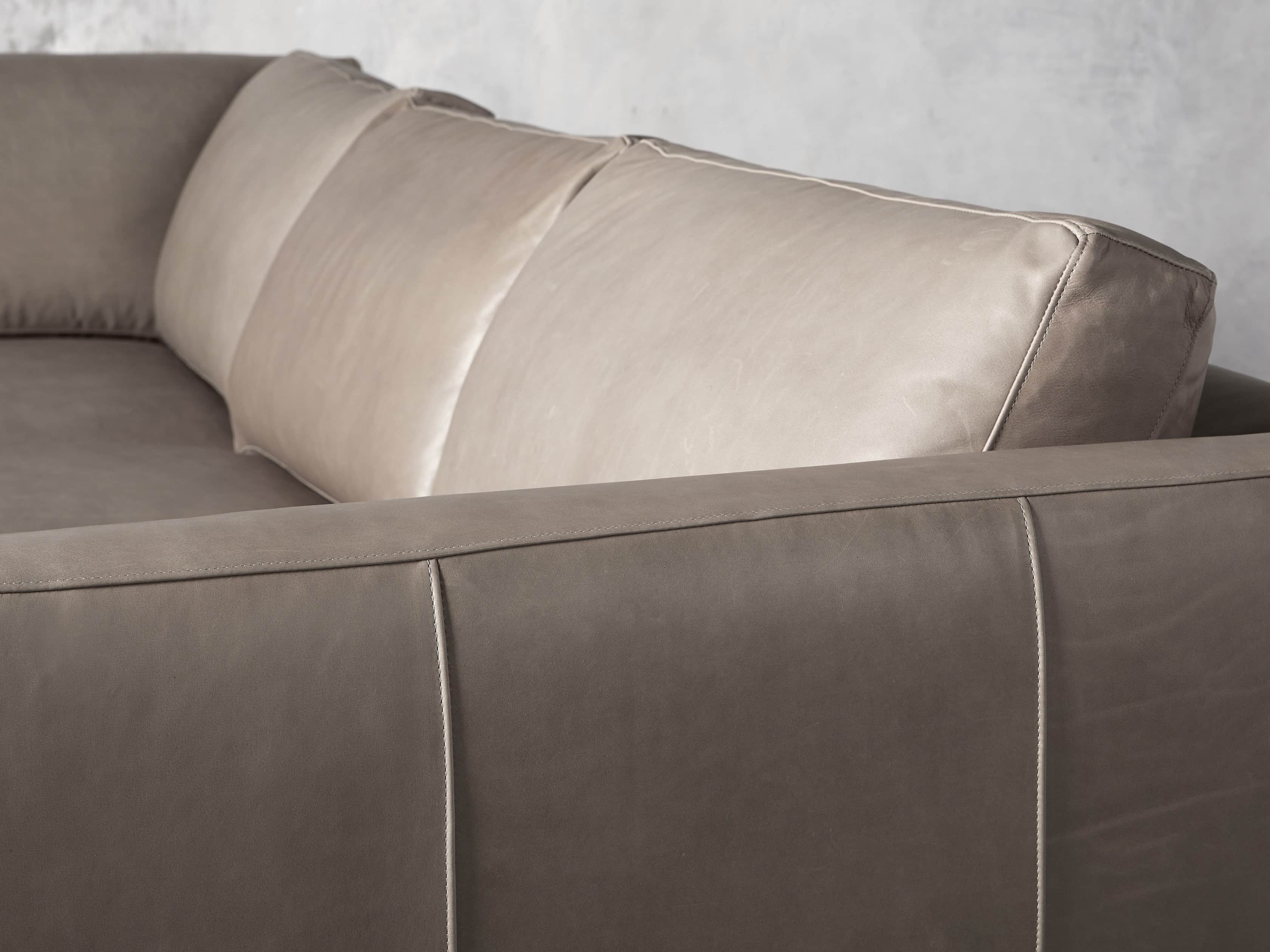 Radford Leather 105" Two Piece Sectional