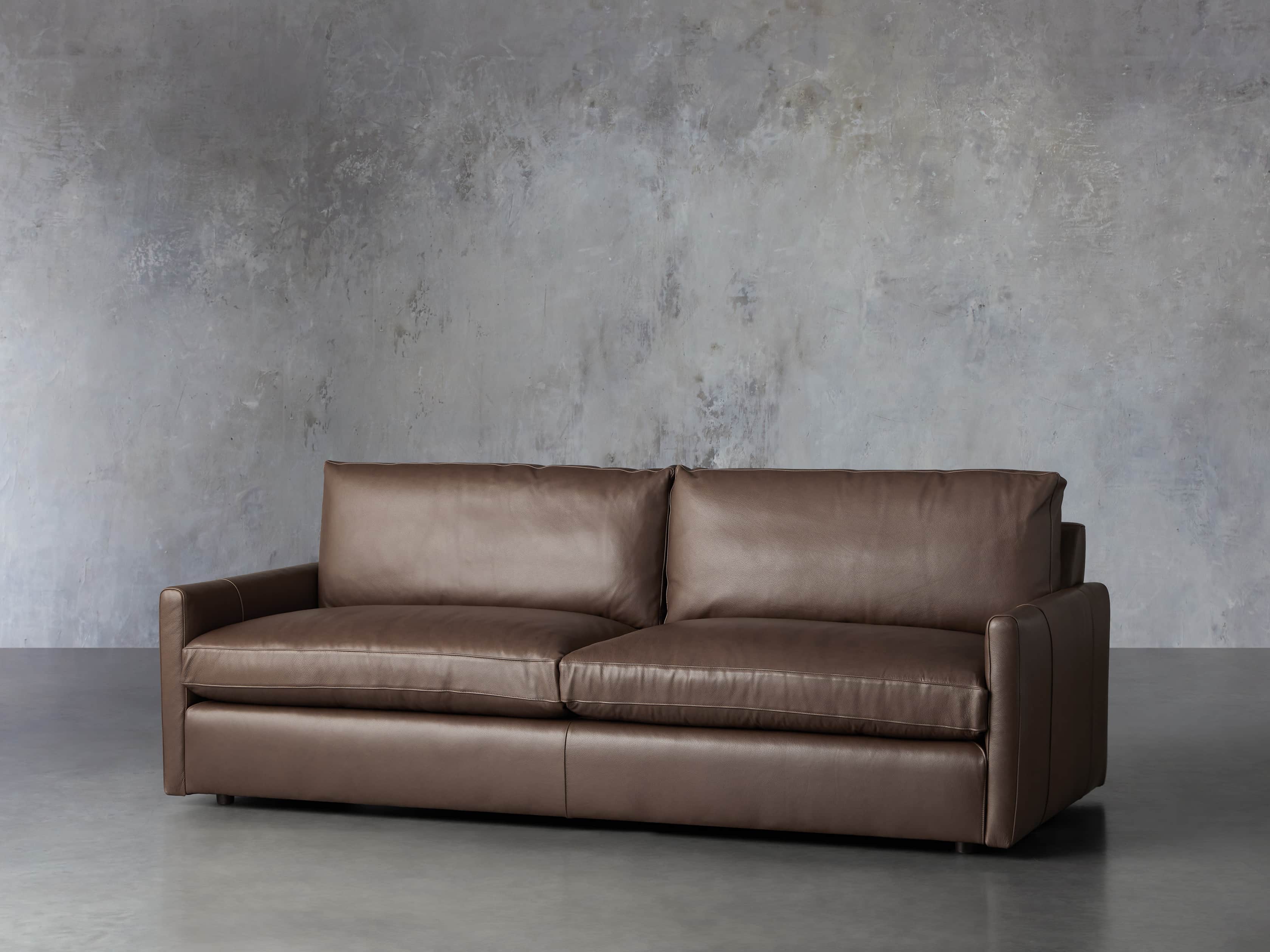 arhaus kipton leather sofa reviews