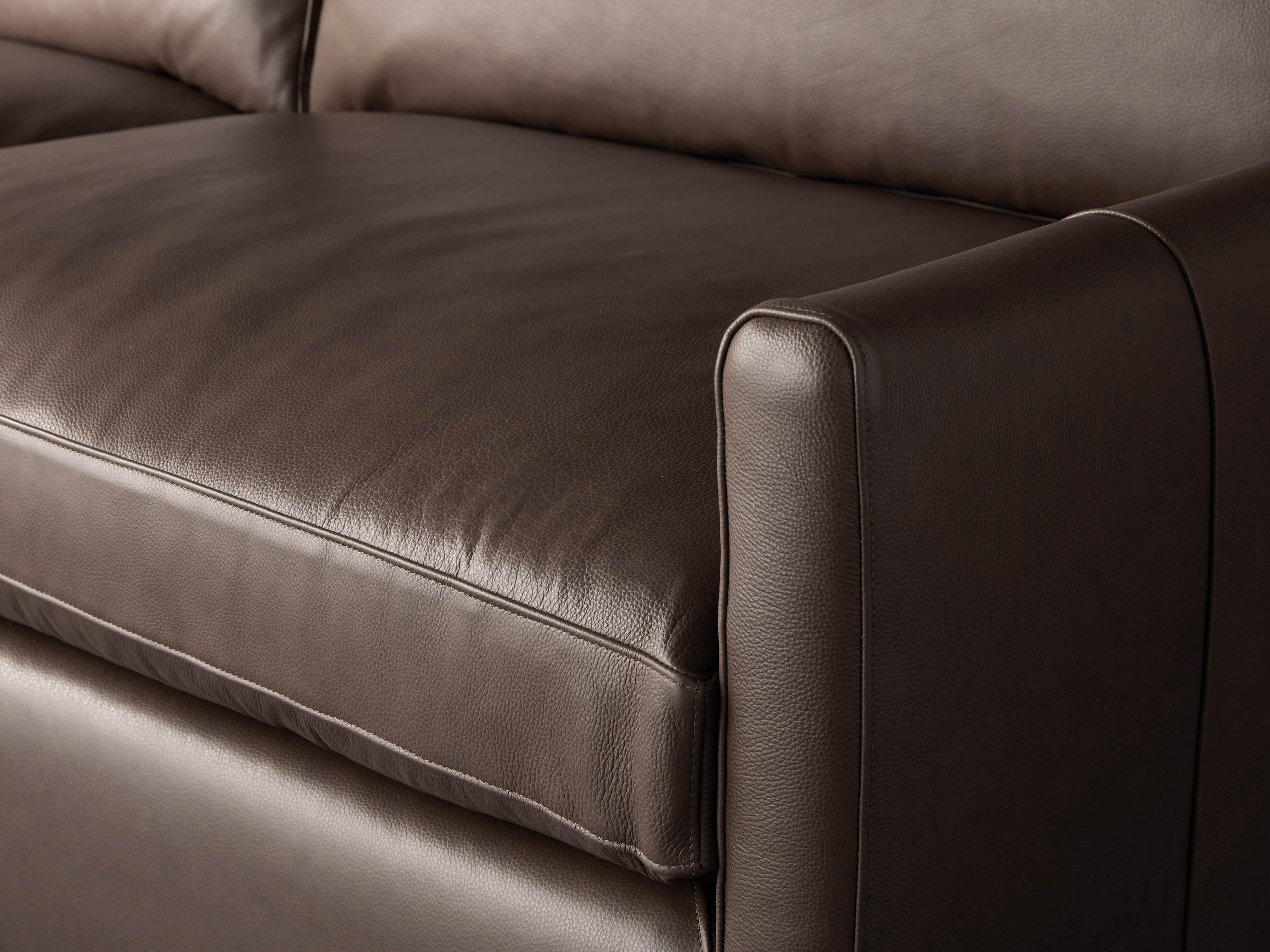 Kipton Leather Sofa Arhaus, Deep Leather Couches