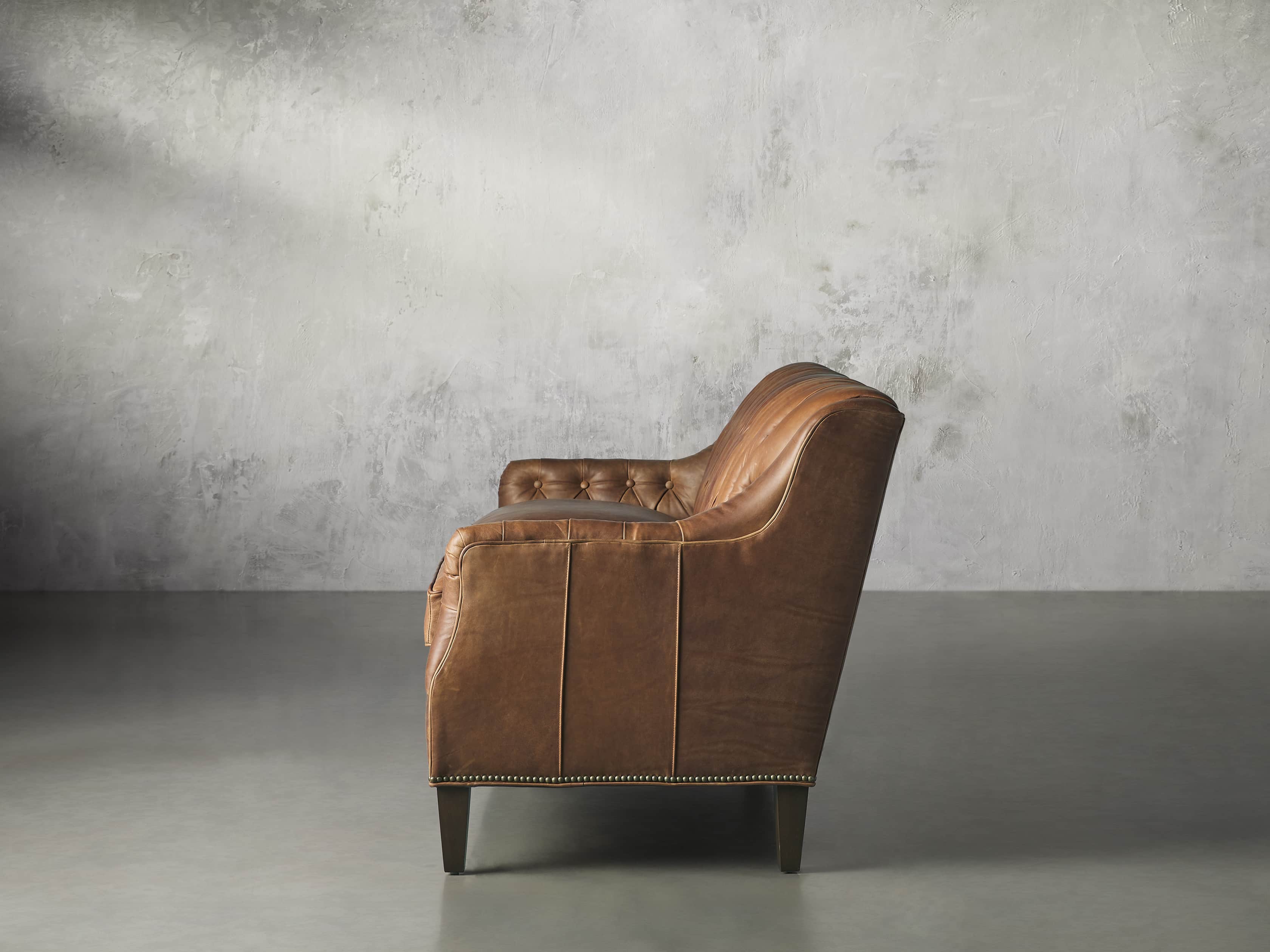 Hartford Leather 74" Settee, slide 4 of 8