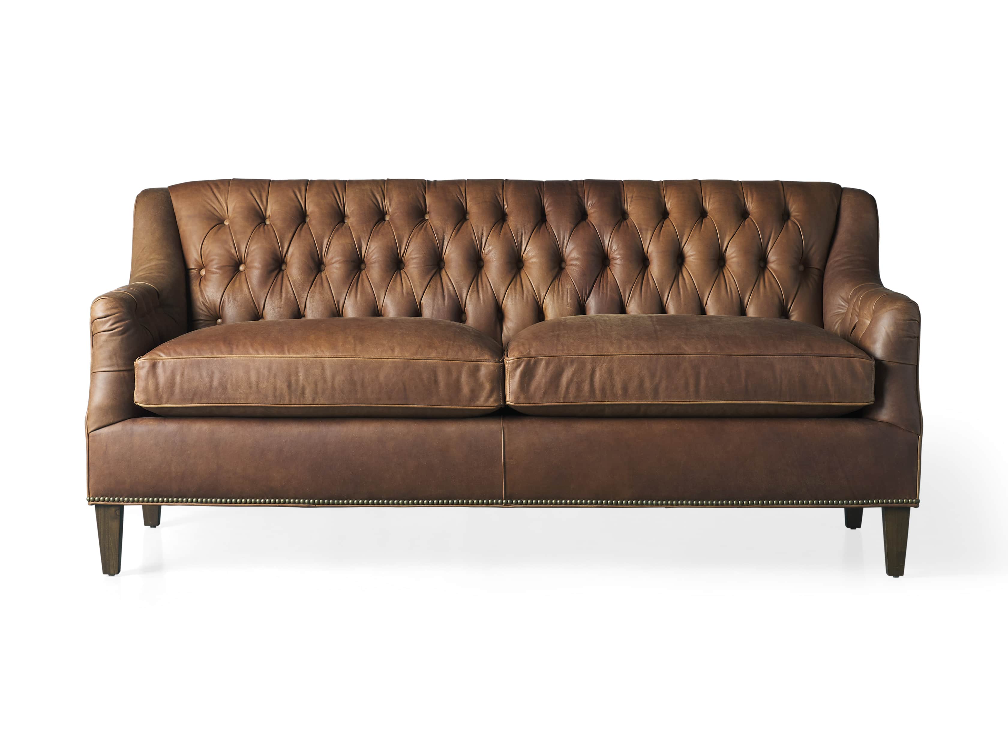 Hartford Leather Settee | Arhaus