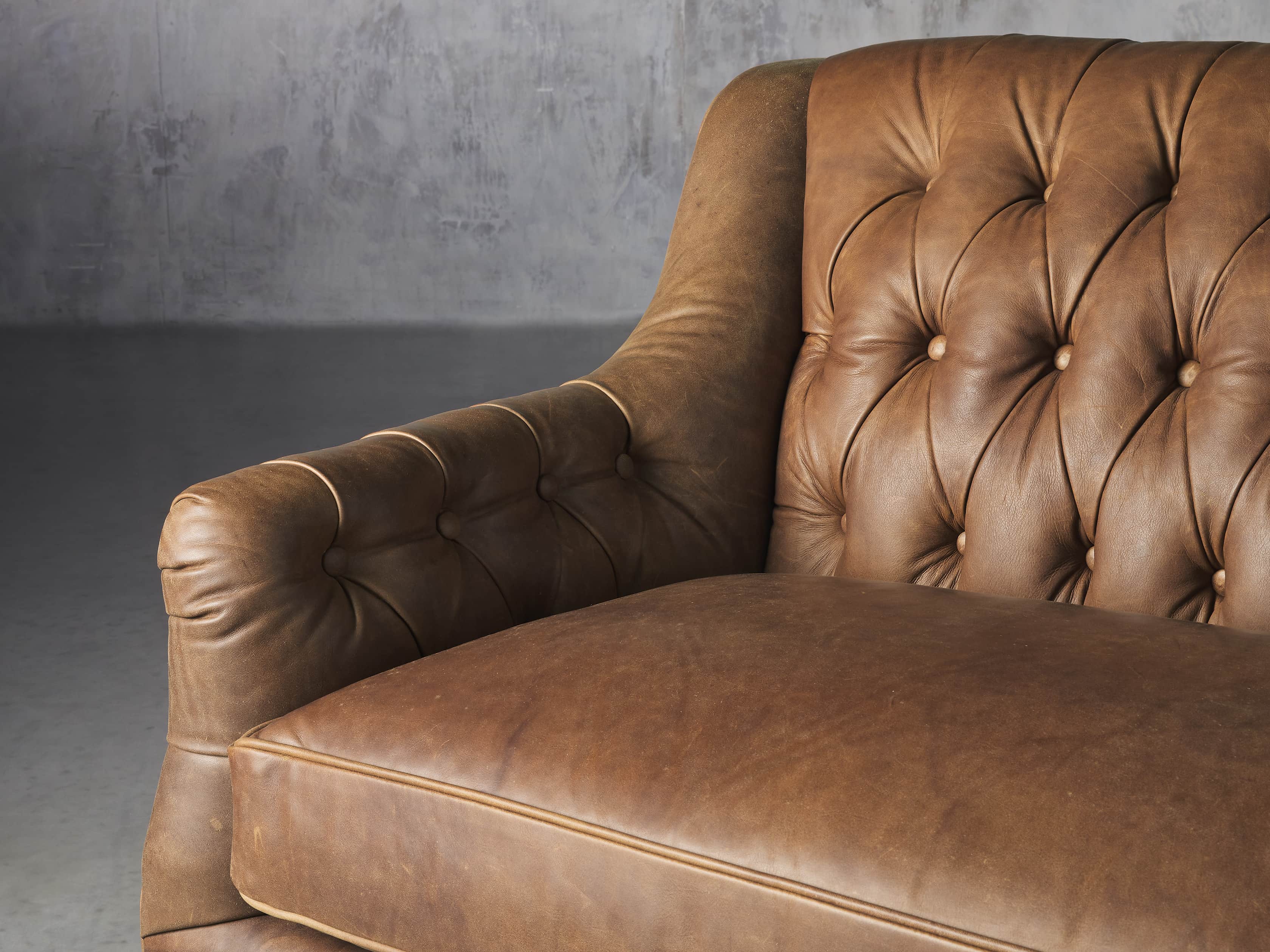 Hartford Leather 74" Settee, slide 6 of 8