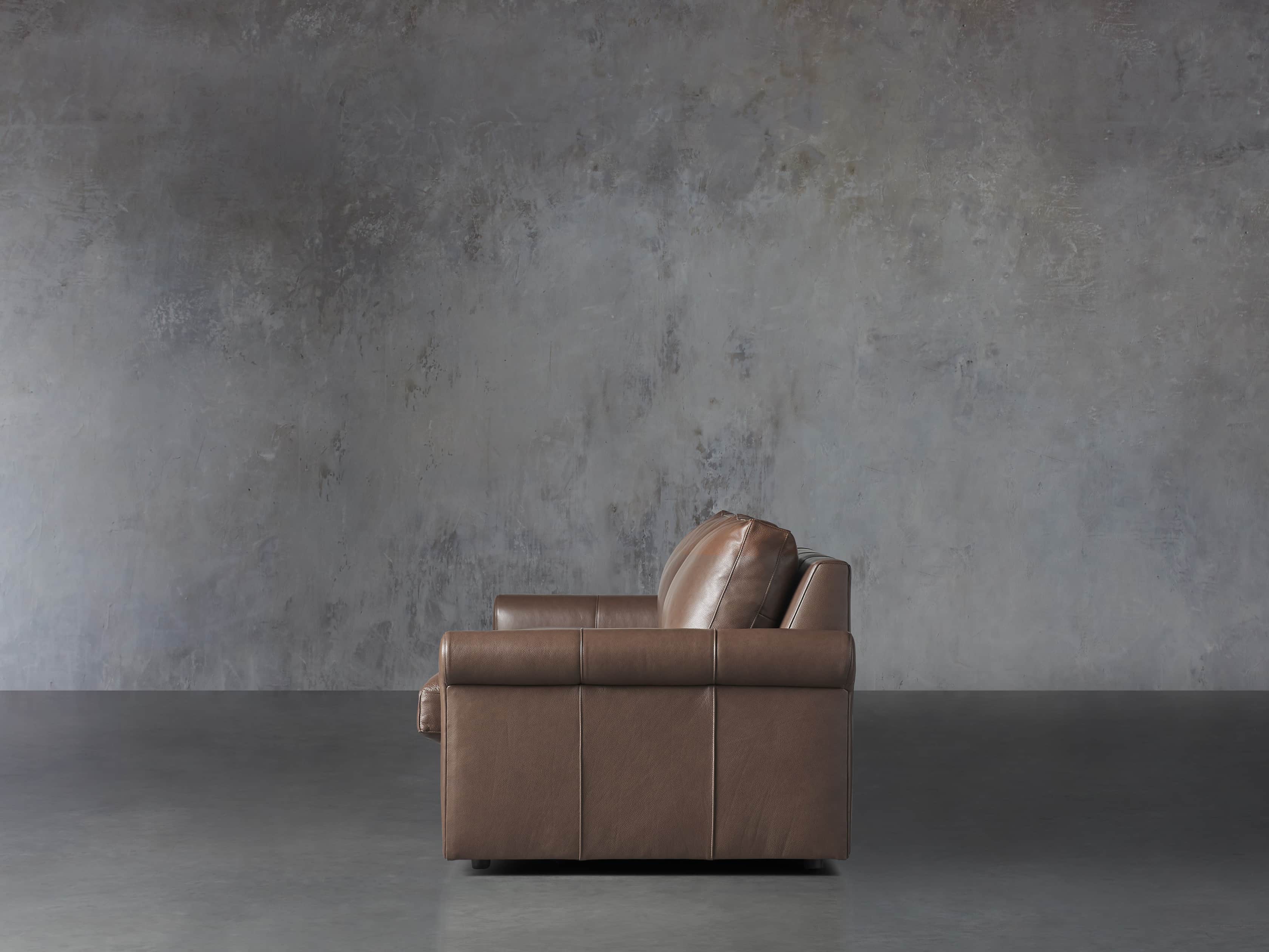 Kipton Leather 97" Rolled Arm Sofa, slide 4 of 8