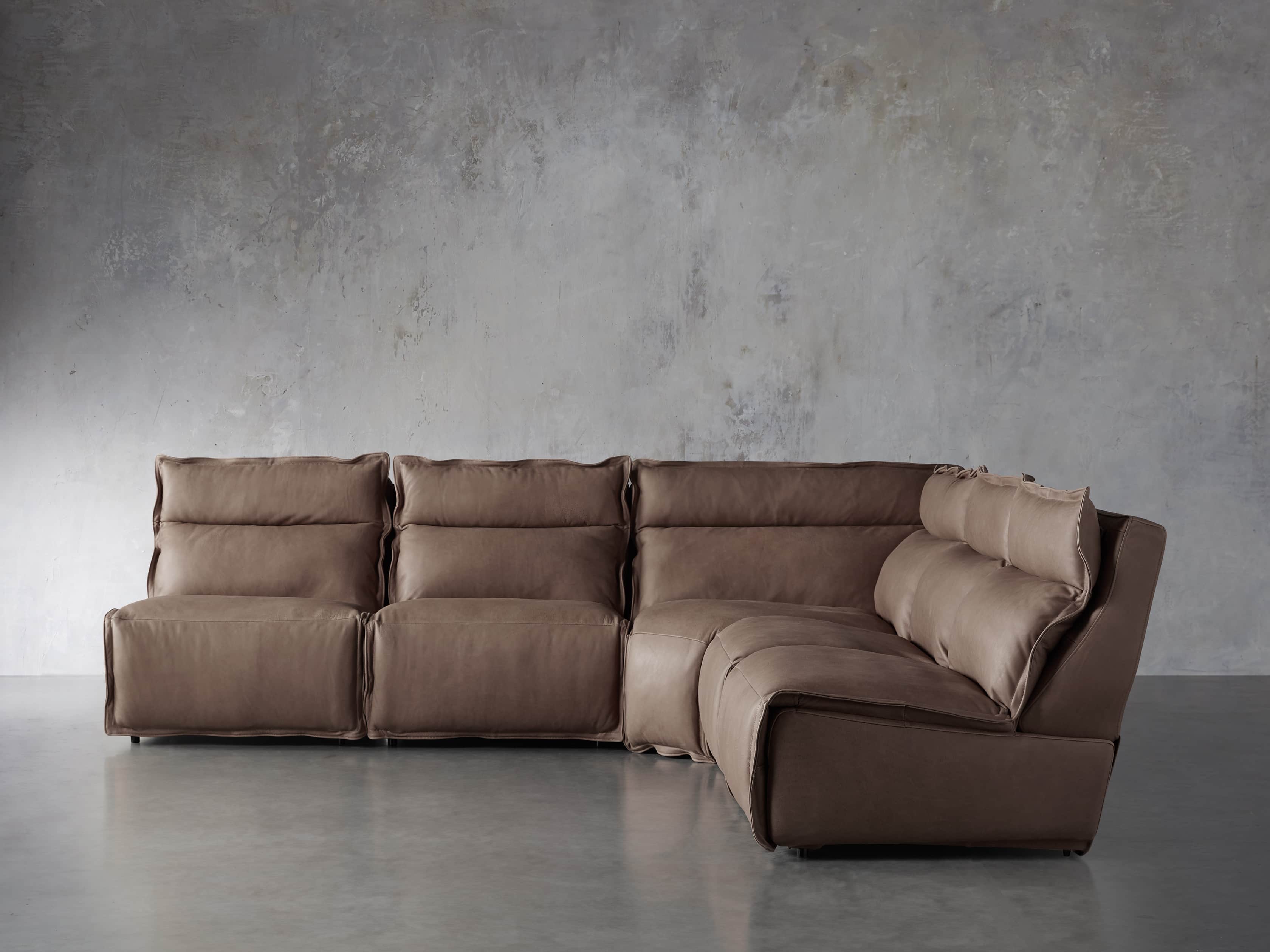 Sectional Sofas & Couches Leather Sectional Sofas Arhaus