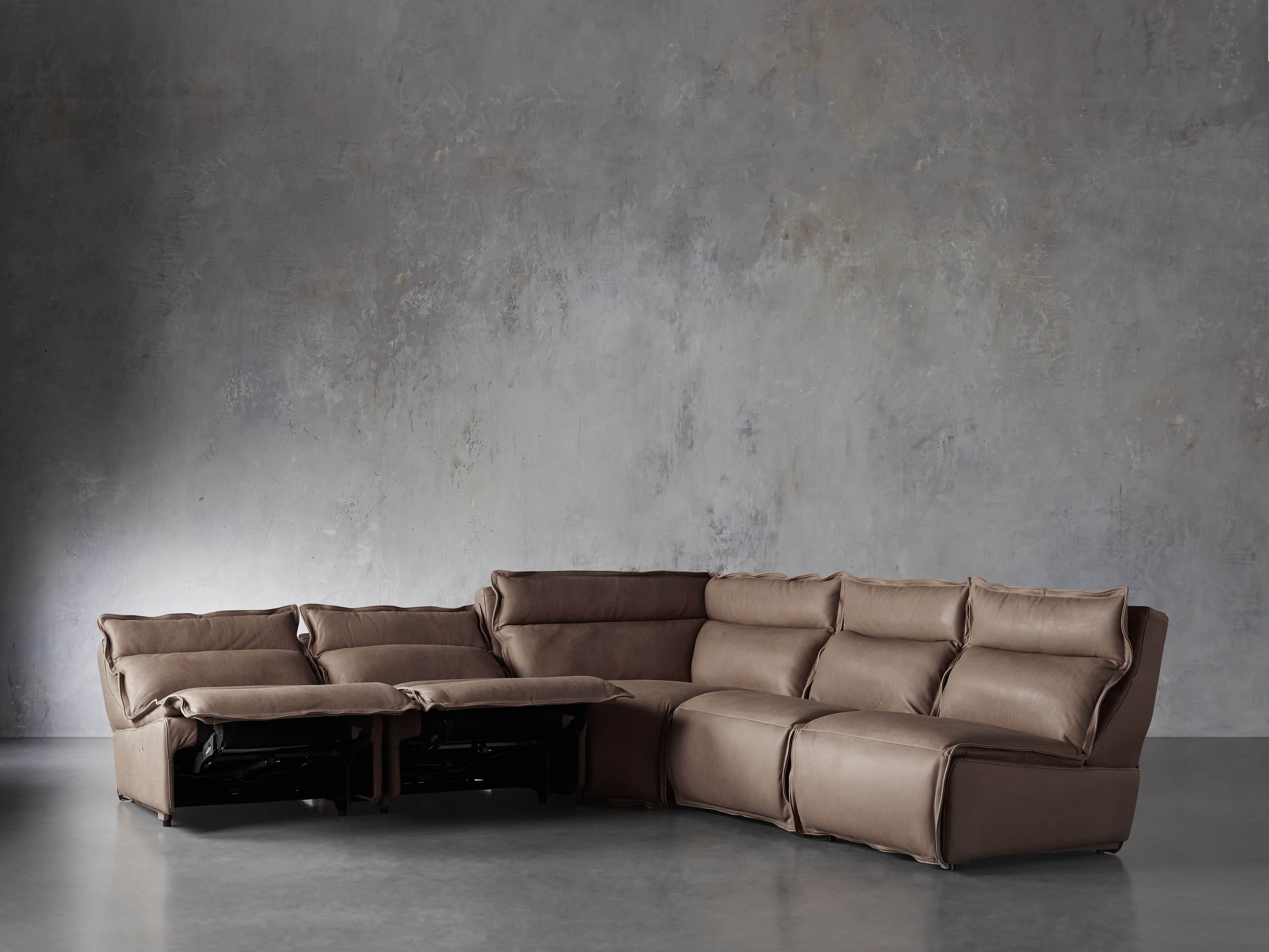 Sectional Sofas & Couches Leather Sectional Sofas Arhaus