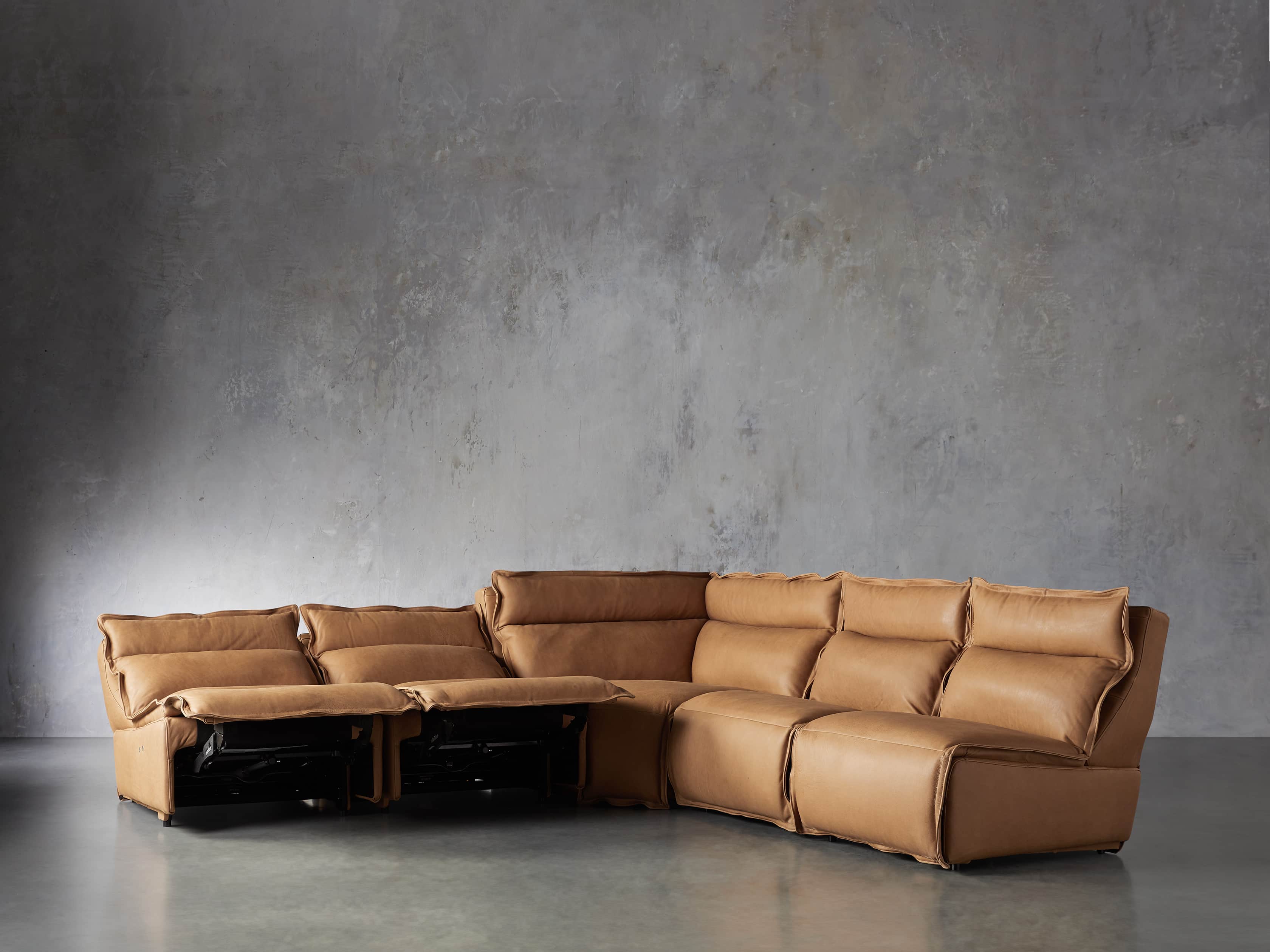 Sectional Sofas & Couches Leather Sectional Sofas Arhaus