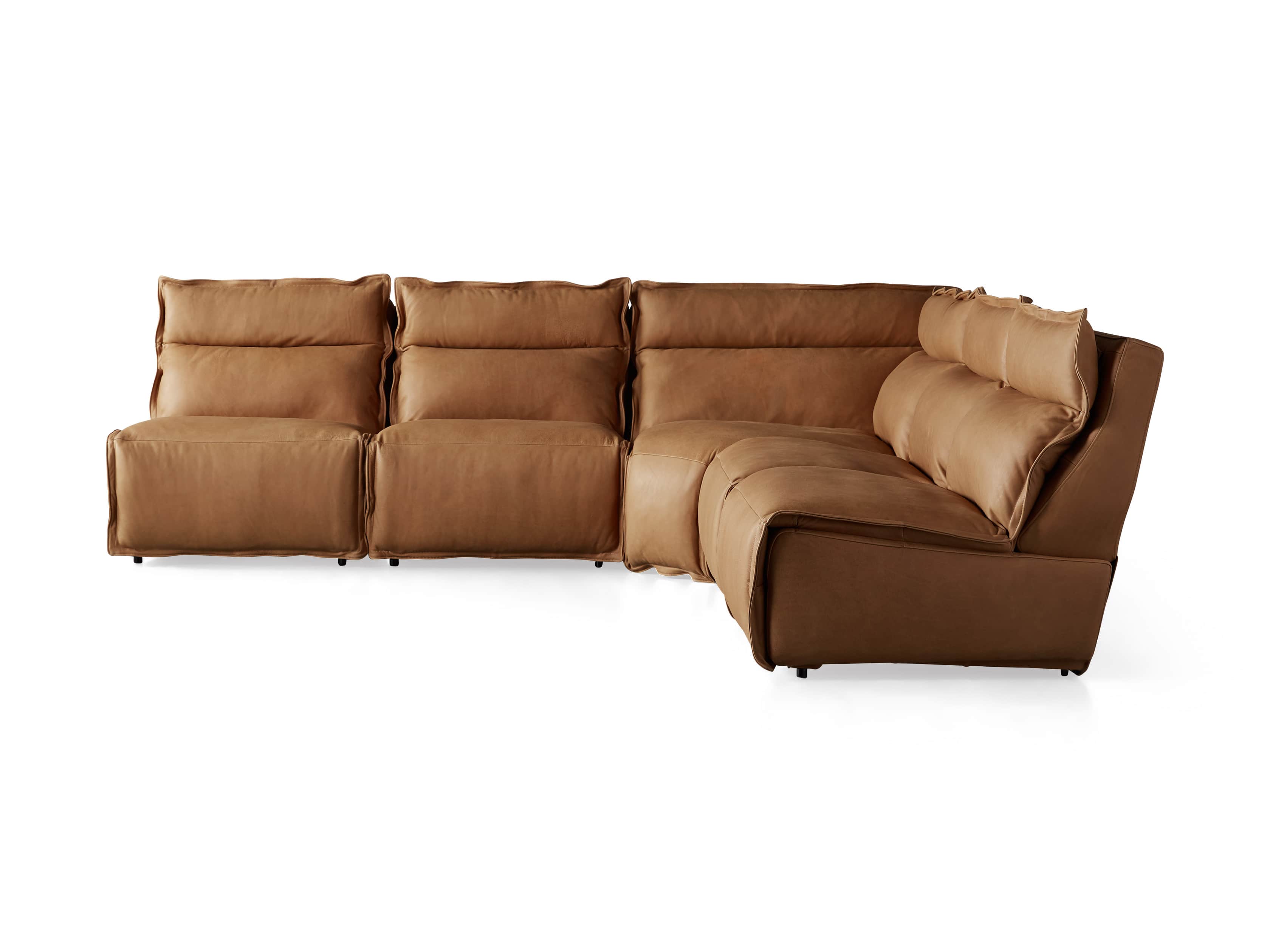 Rowland Leather Five Piece Motion Sectional Arhaus