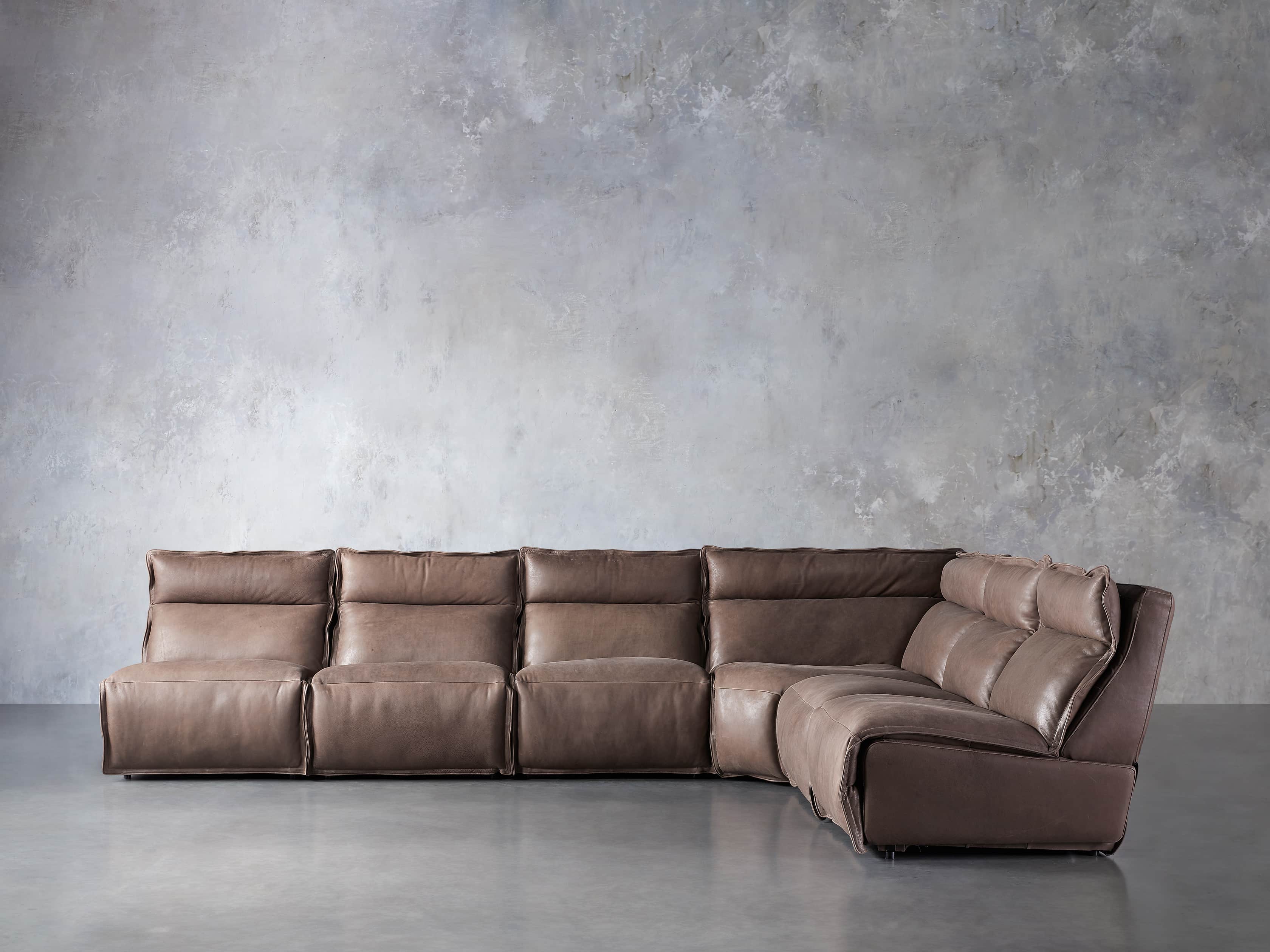 Sectional Sofas & Couches Leather Sectional Sofas Arhaus